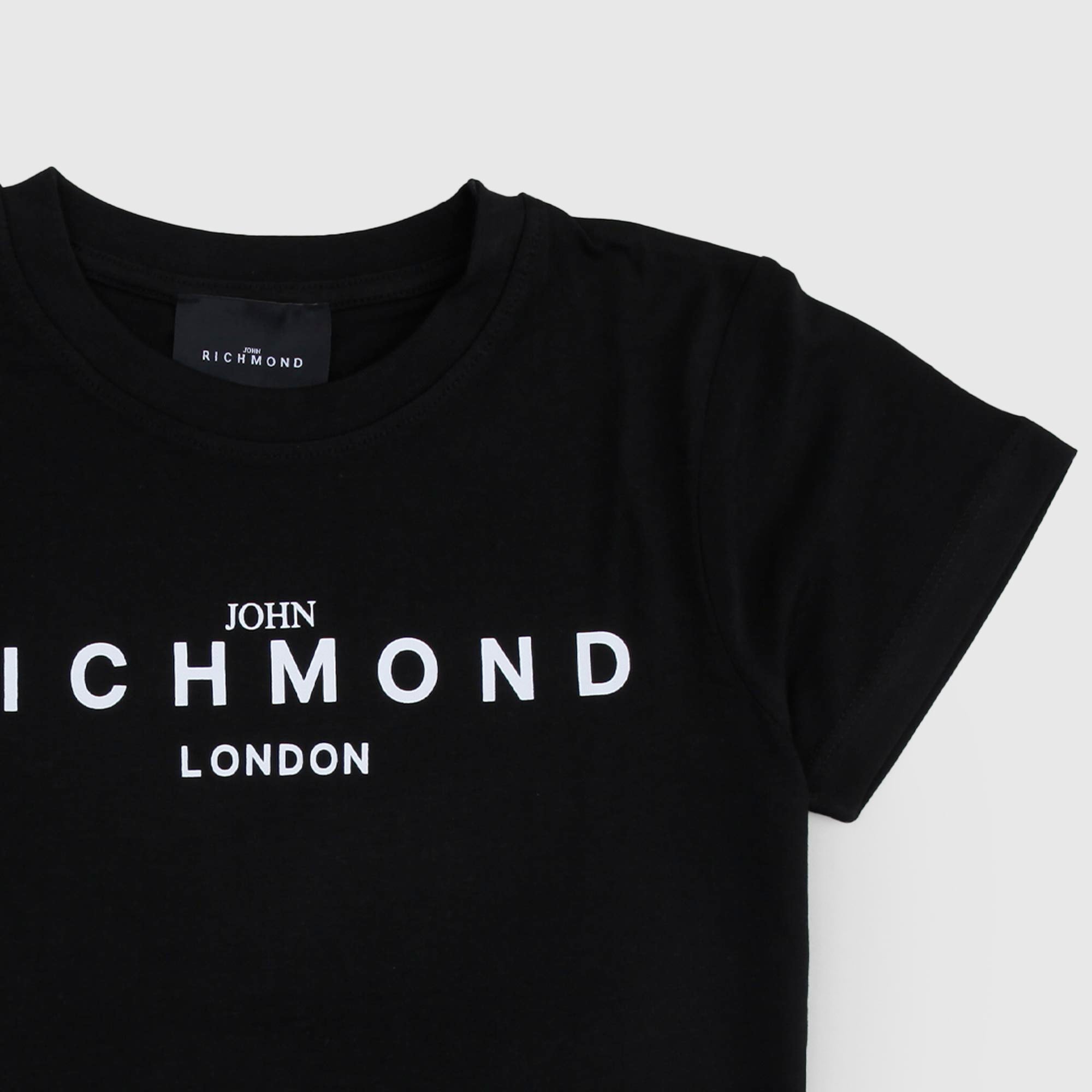 T-shirt Nera Con Logo Firmata JOHN RICHMOND - annameglio.com abbigliamento moda