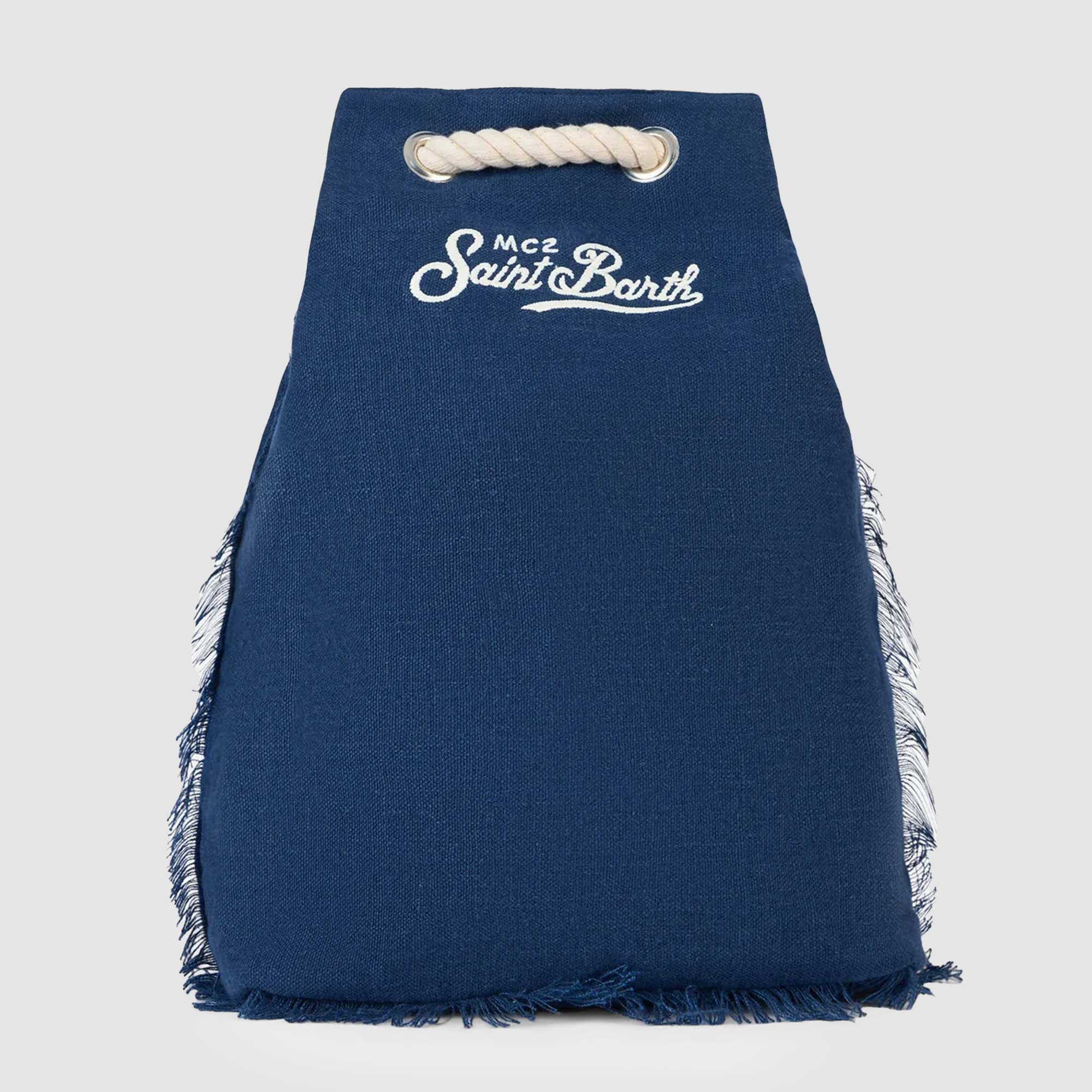 Sacca In Cotone Blu Firmata MC2 SAINT BARTH - annameglio.com abbigliamento moda