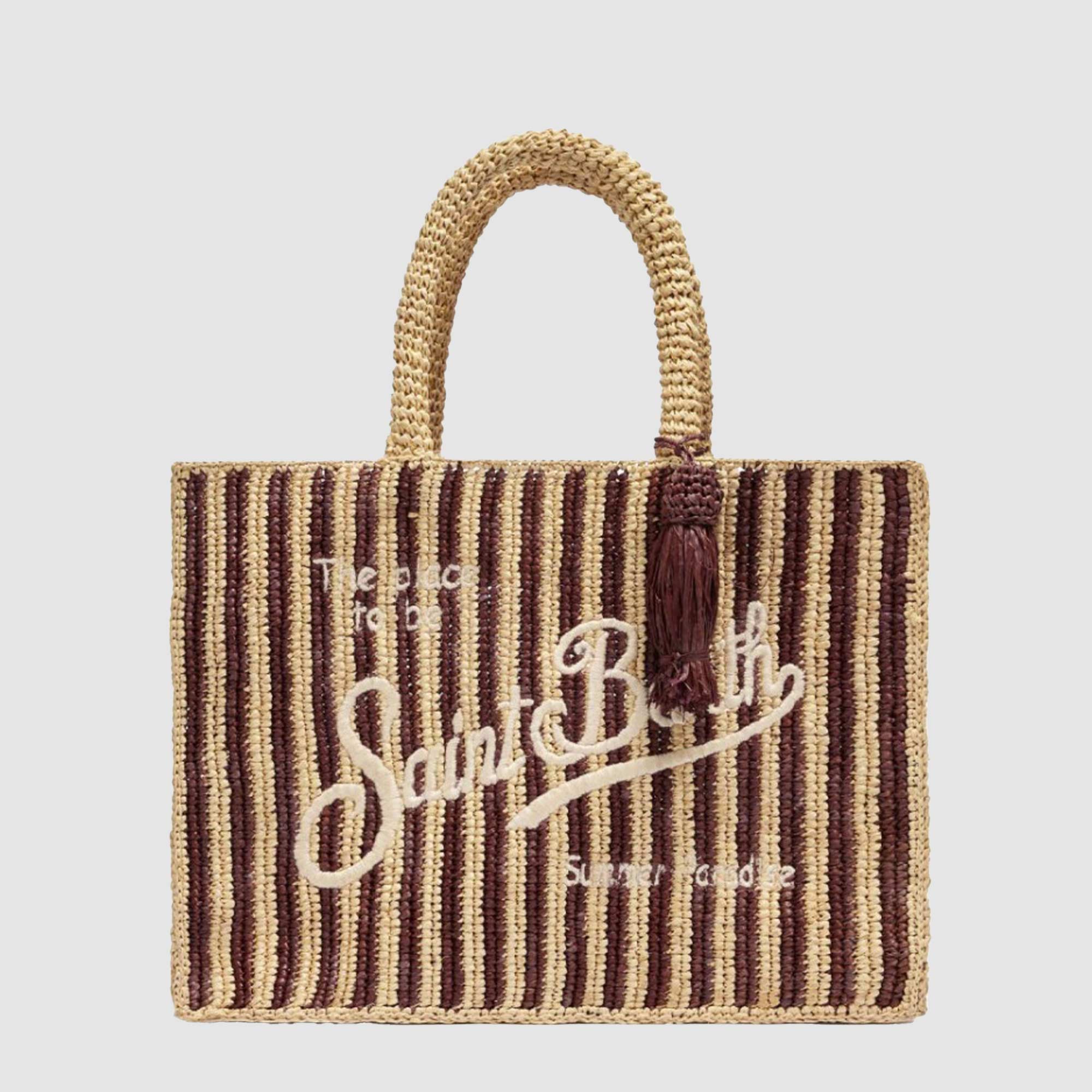 Borsa Colette In Rafia Firmata MC2 SAINT BARTH - annameglio.com abbigliamento moda