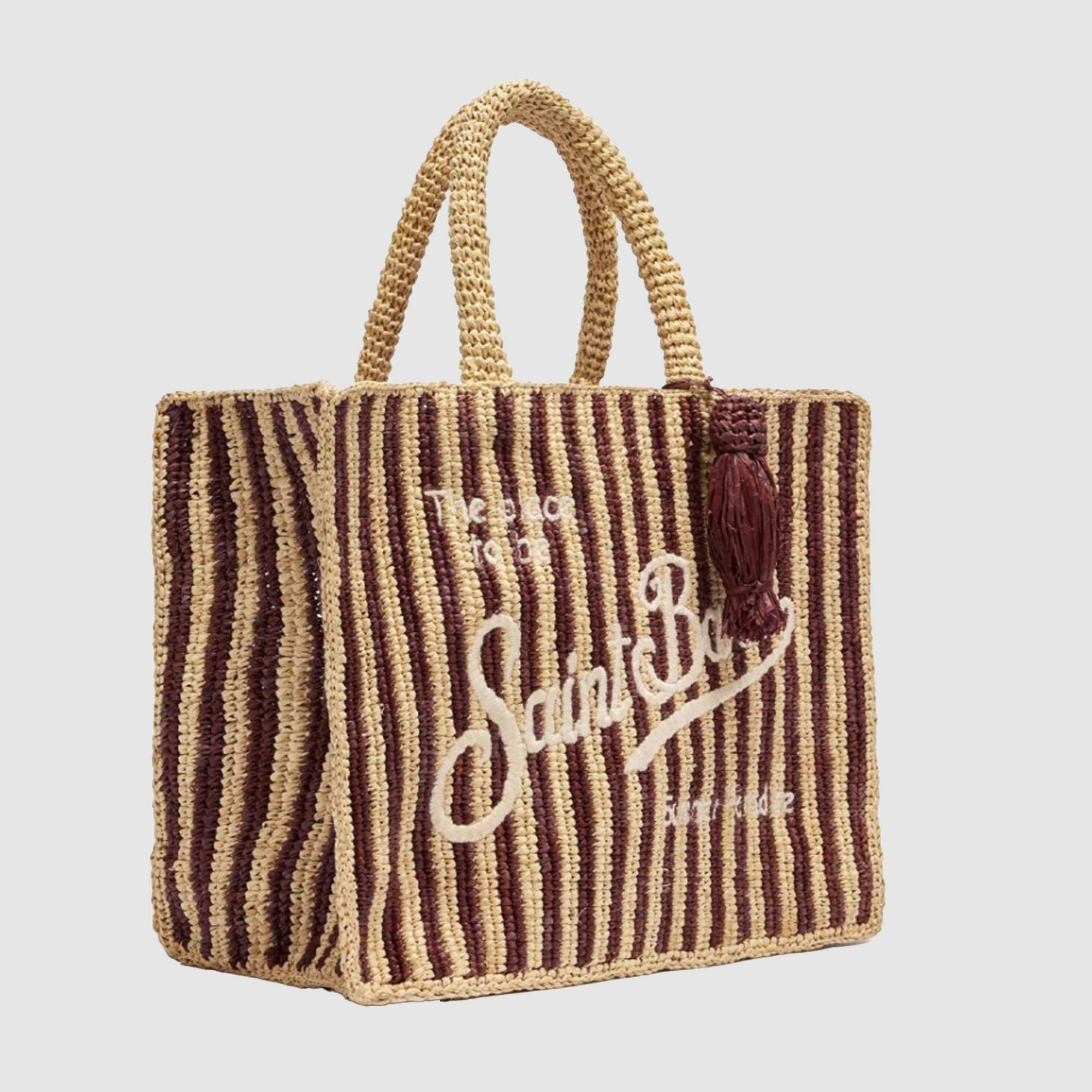 Borsa Colette In Rafia Firmata MC2 SAINT BARTH - annameglio.com abbigliamento moda