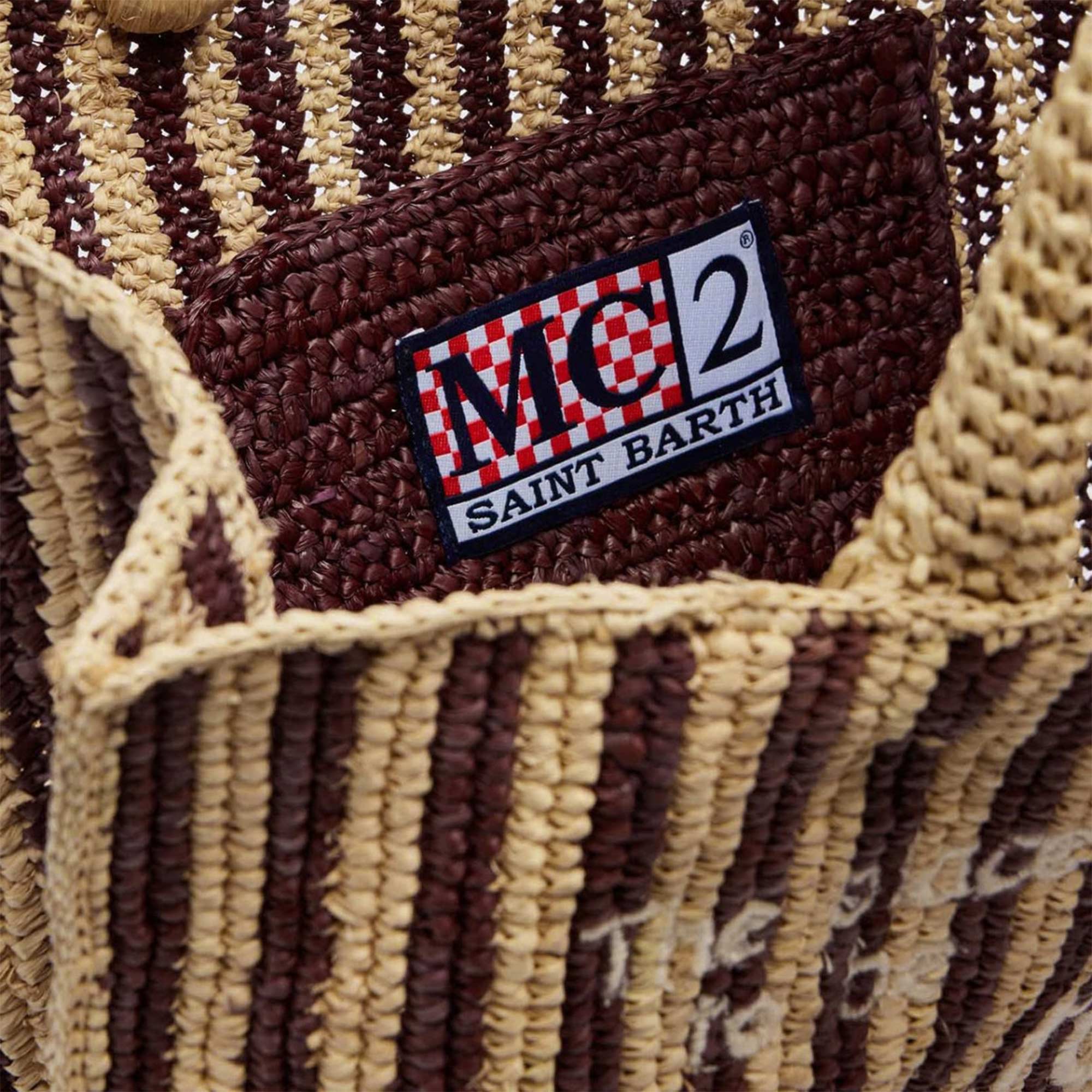 Borsa Colette In Rafia Firmata MC2 SAINT BARTH - annameglio.com abbigliamento moda