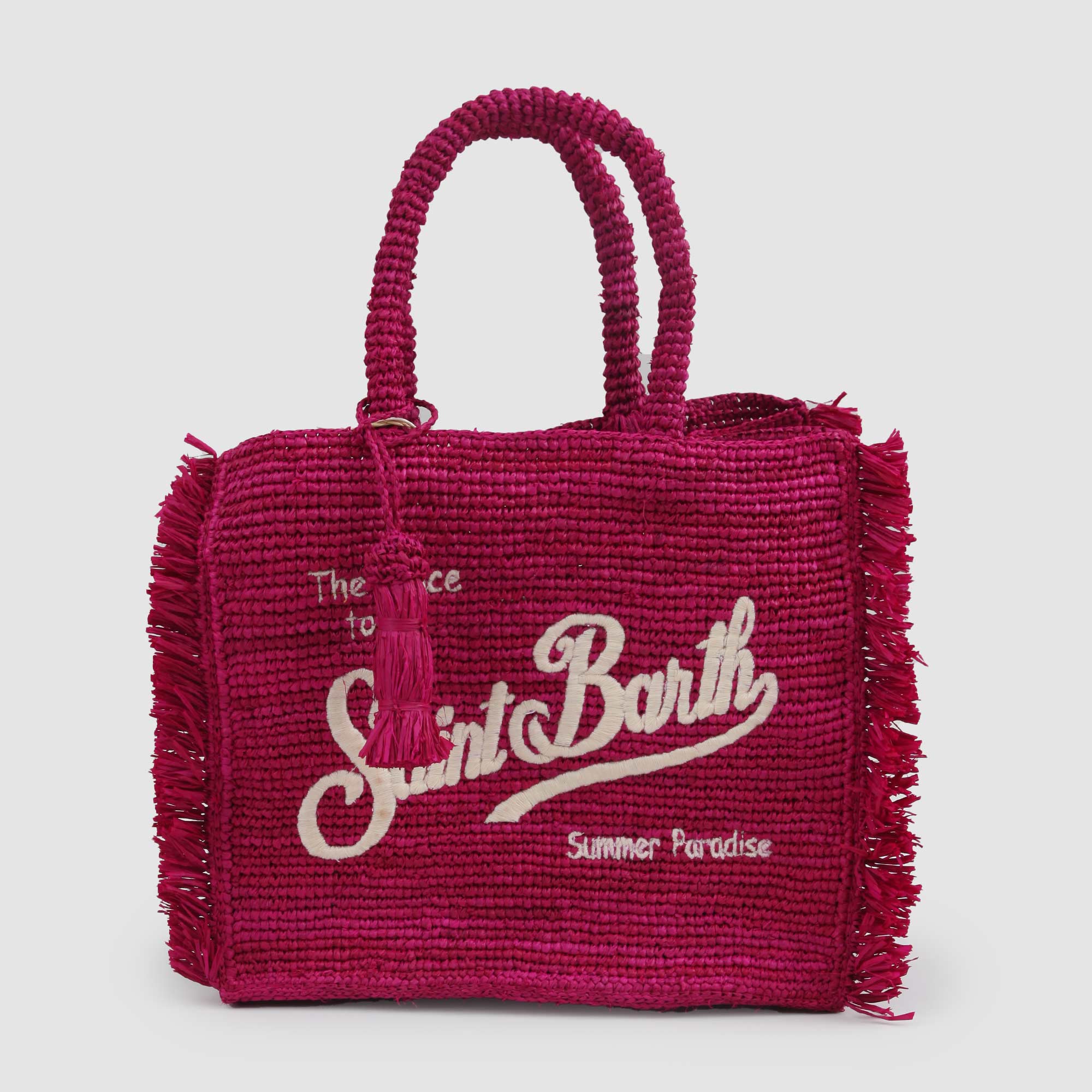 Borsa Tote In Raffia Firmata MC2 SAINT BARTH - annameglio.com abbigliamento moda