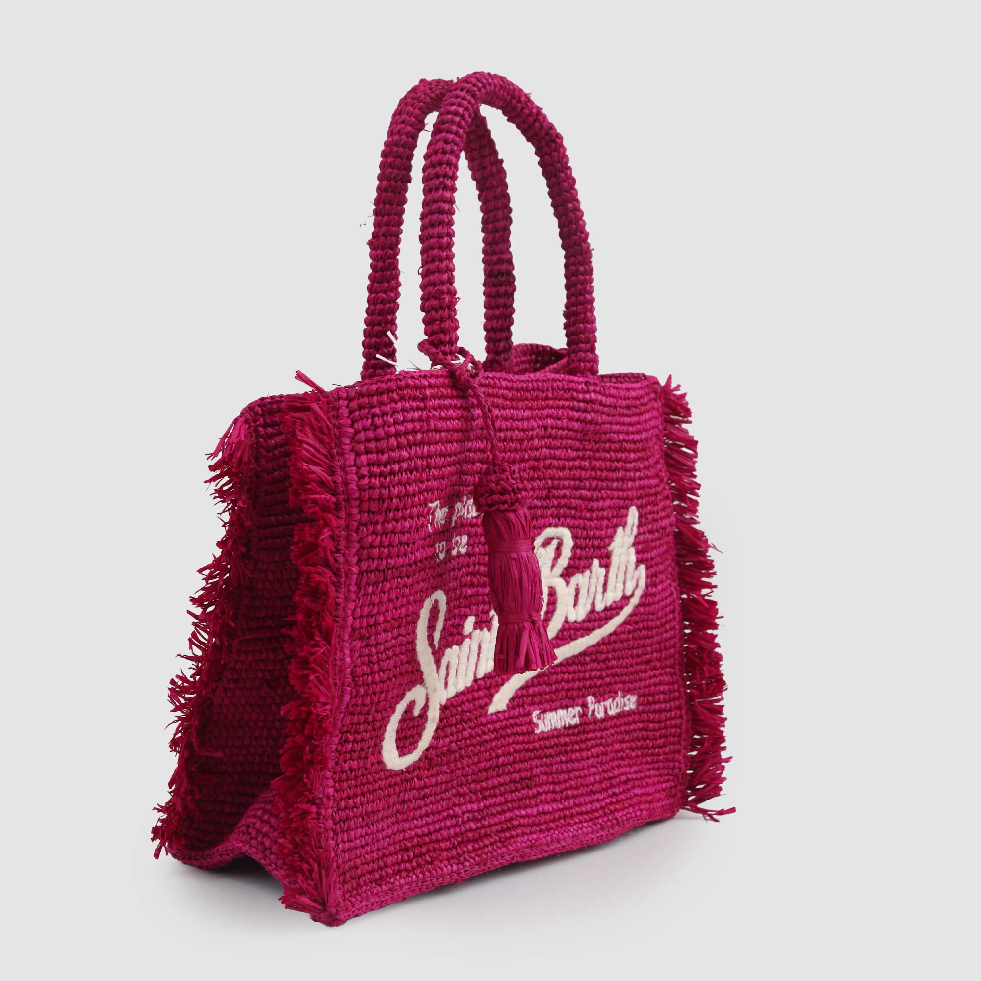 Borsa Tote In Raffia Firmata MC2 SAINT BARTH - annameglio.com abbigliamento moda