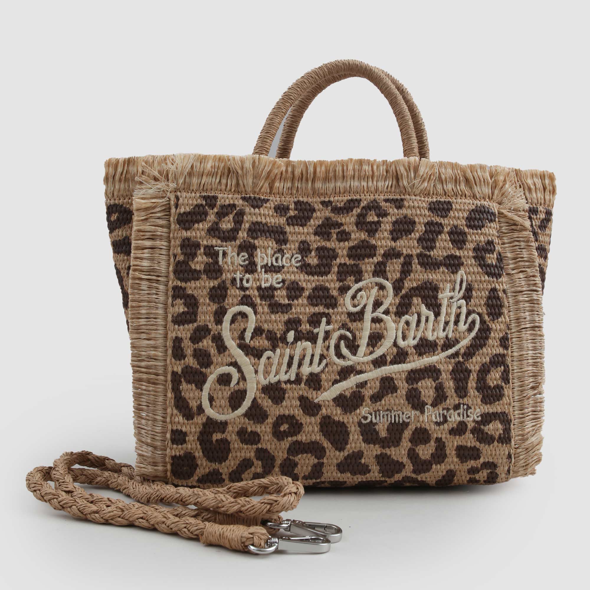 Borsa Vanity Leopardata Firmata MC2 SAINT BARTH - annameglio.com abbigliamento moda