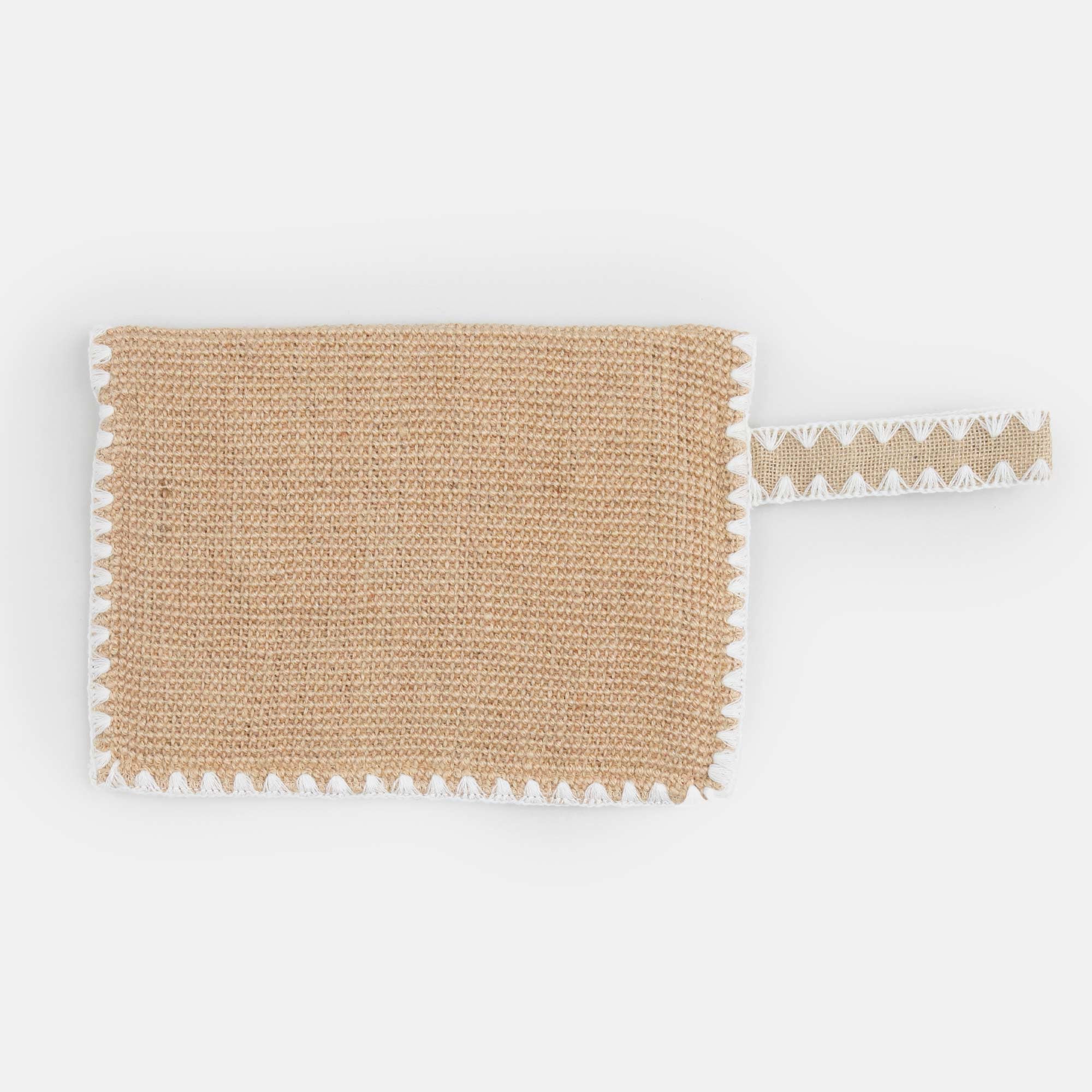 Pochette In Juta Beige Firmata MC2 SAINT BARTH - annameglio.com abbigliamento moda