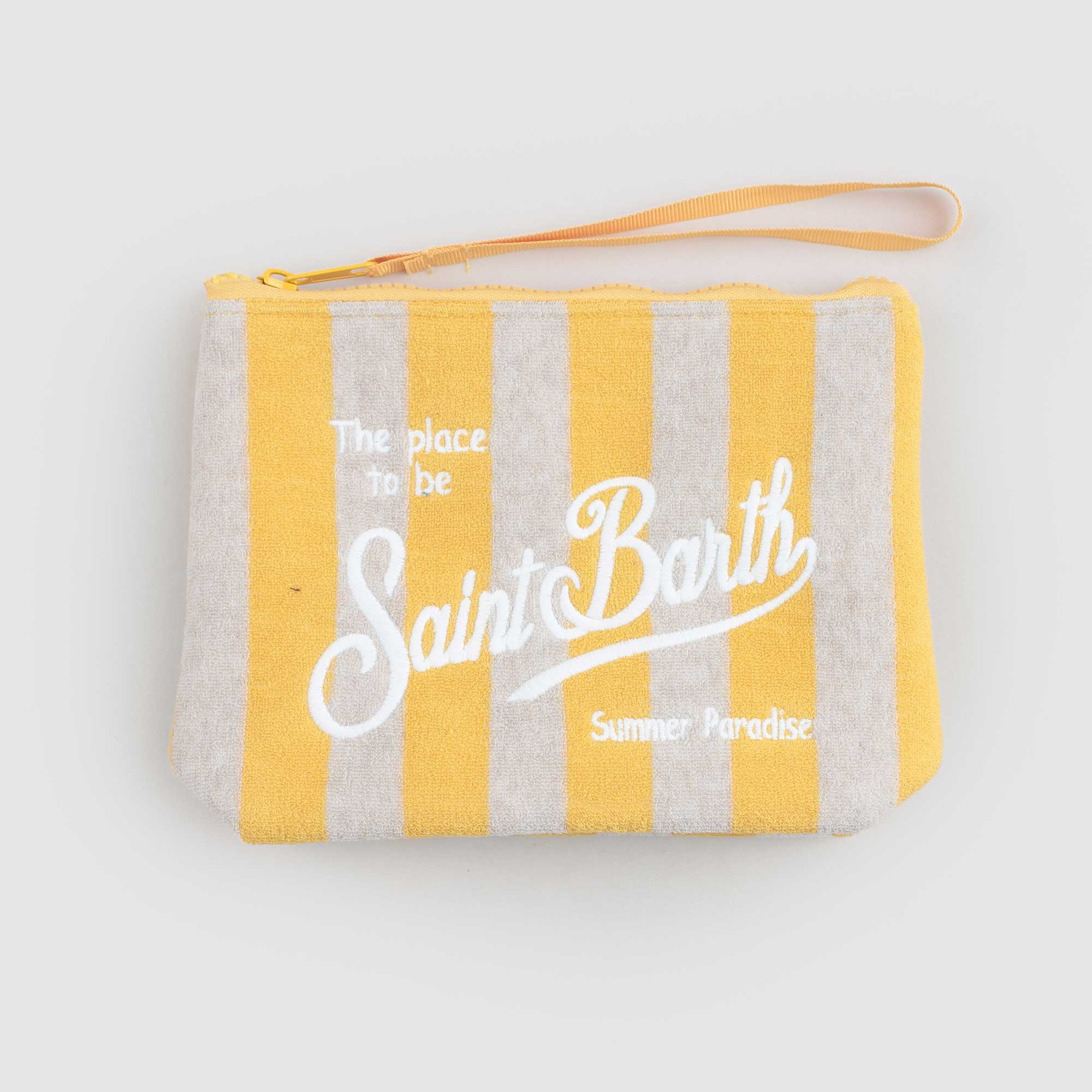Pochette A Righe Gialle Firmata MC2 SAINT BARTH - annameglio.com abbigliamento moda
