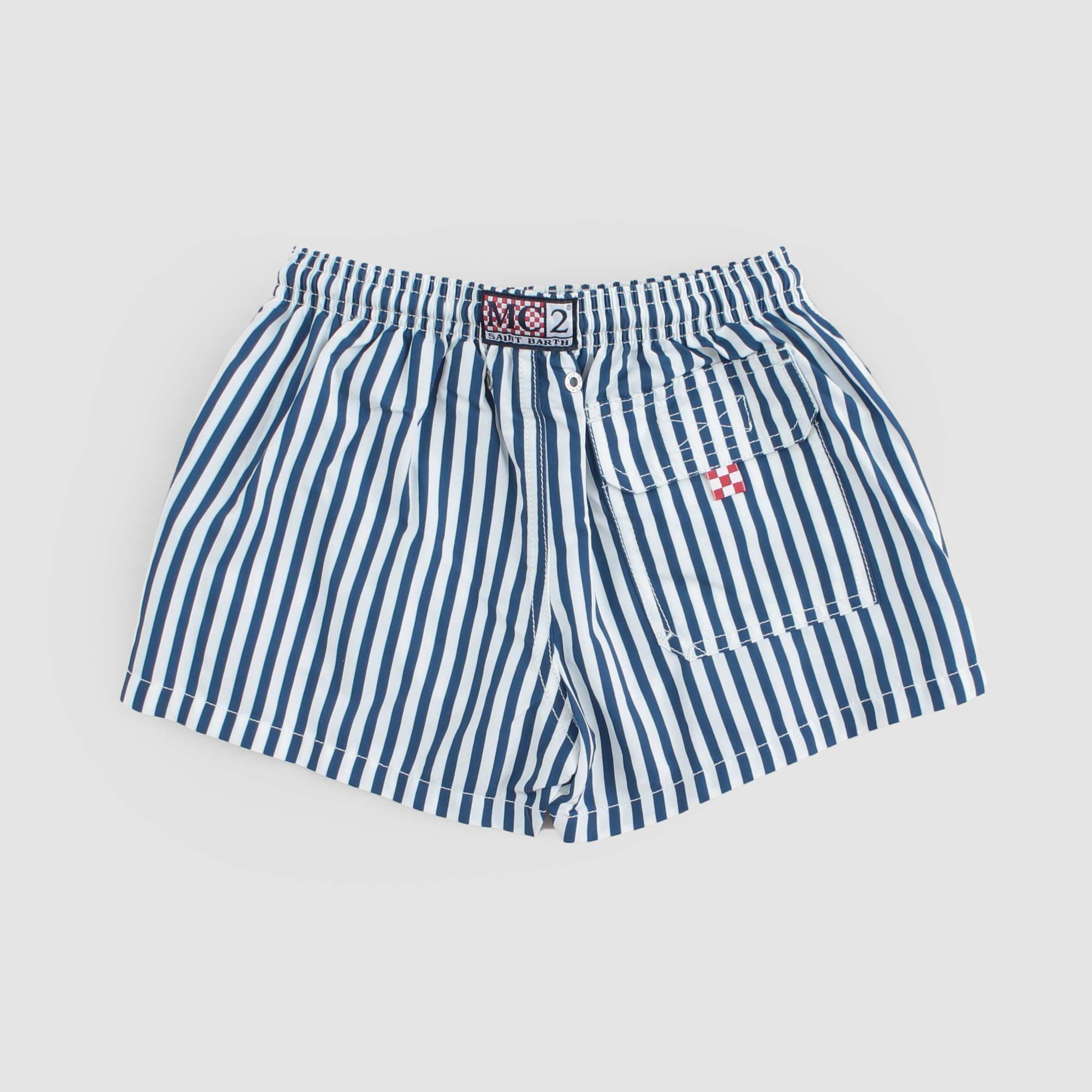 Costume Bianco E Azzurro Firmato MC2 SAINT BARTH - annameglio.com abbigliamento moda