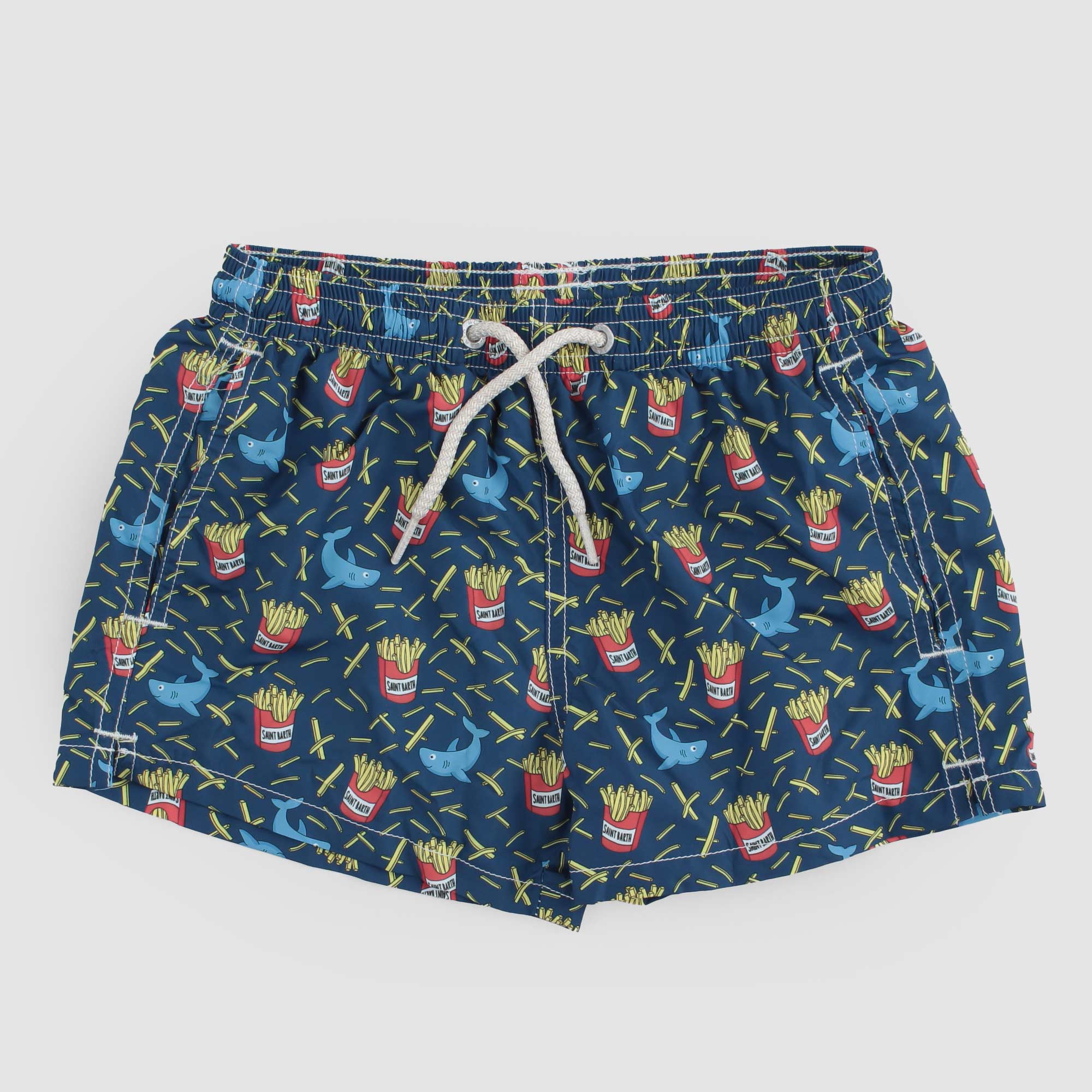 Costume Blu Con Stampe Firmato MC2 SAINT BARTH - annameglio.com abbigliamento moda