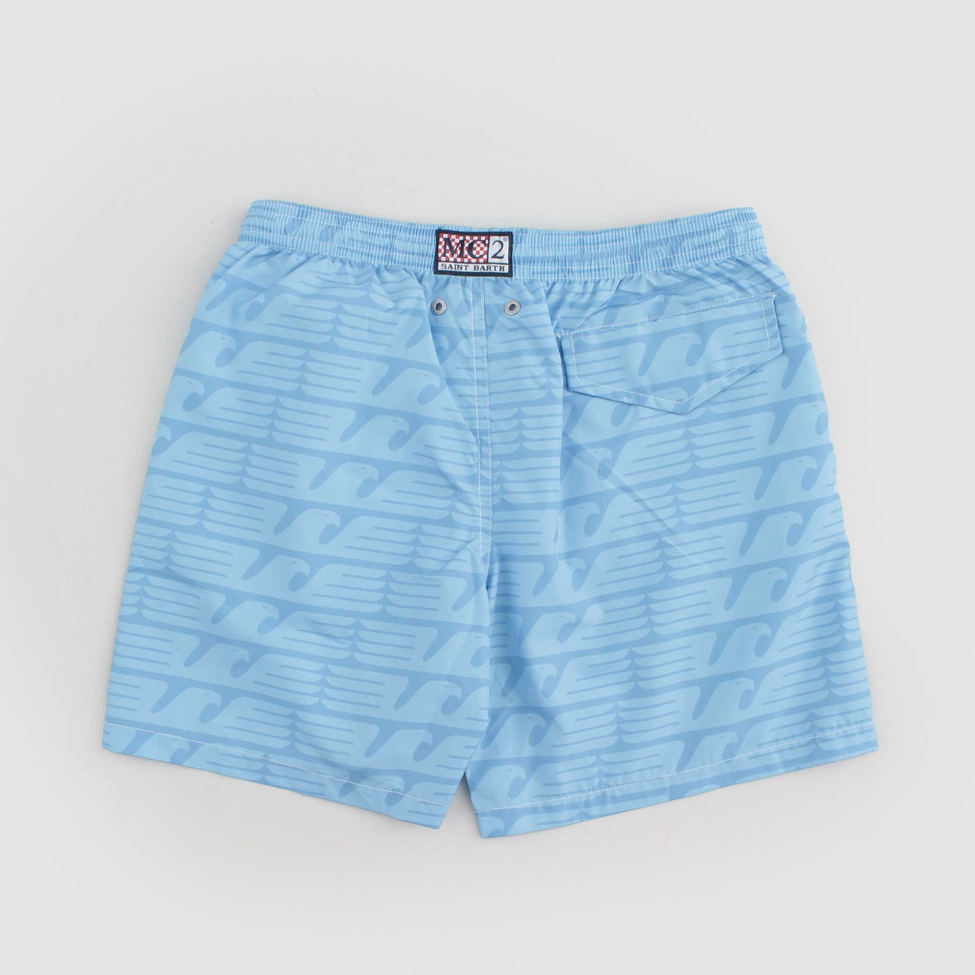 Costume Celeste Firmato MC2 SAINT BARTH - annameglio.com abbigliamento moda