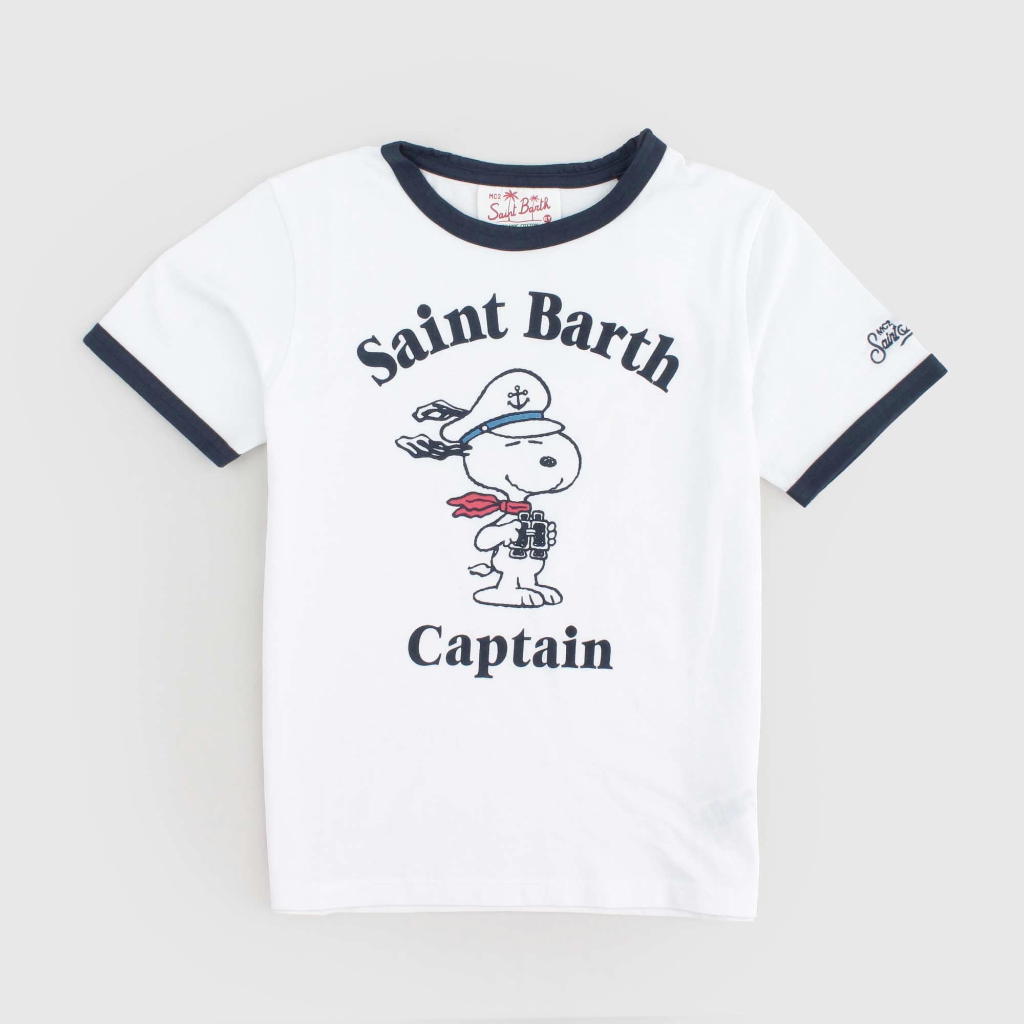 T-shirt Con Dettagli Blu Firmata MC2 SAINT BARTH - annameglio.com abbigliamento moda