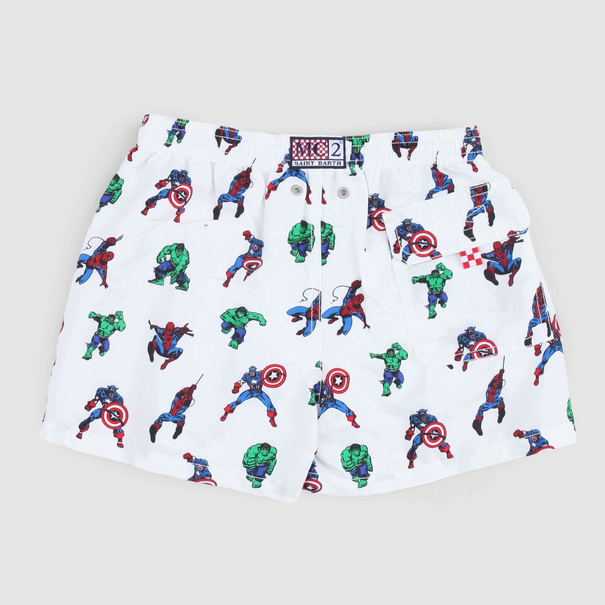 Costume Con Stampa Marvel Firmato MC2 SAINT BARTH - annameglio.com abbigliamento moda