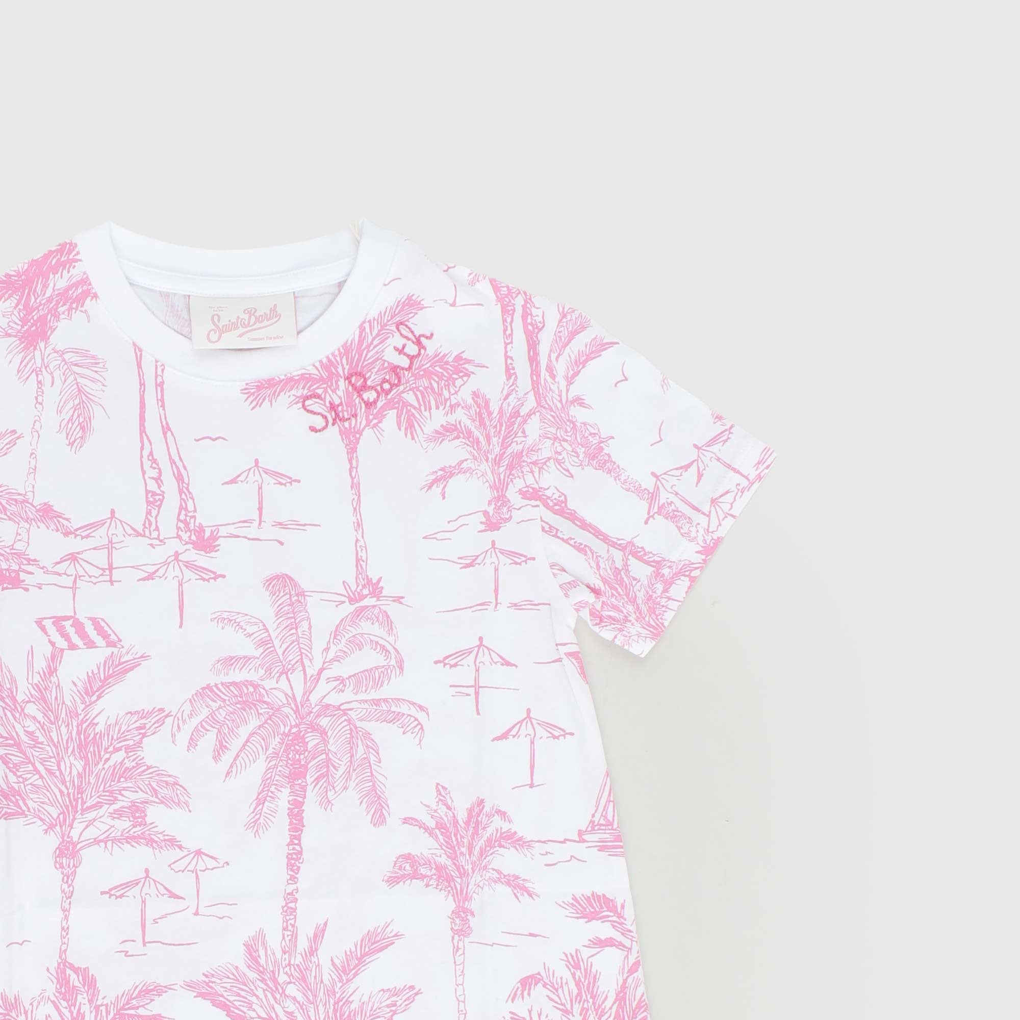 Mini Abito Bianco e Rosa Firmato MC2 SAINT BARTH - annameglio.com abbigliamento moda