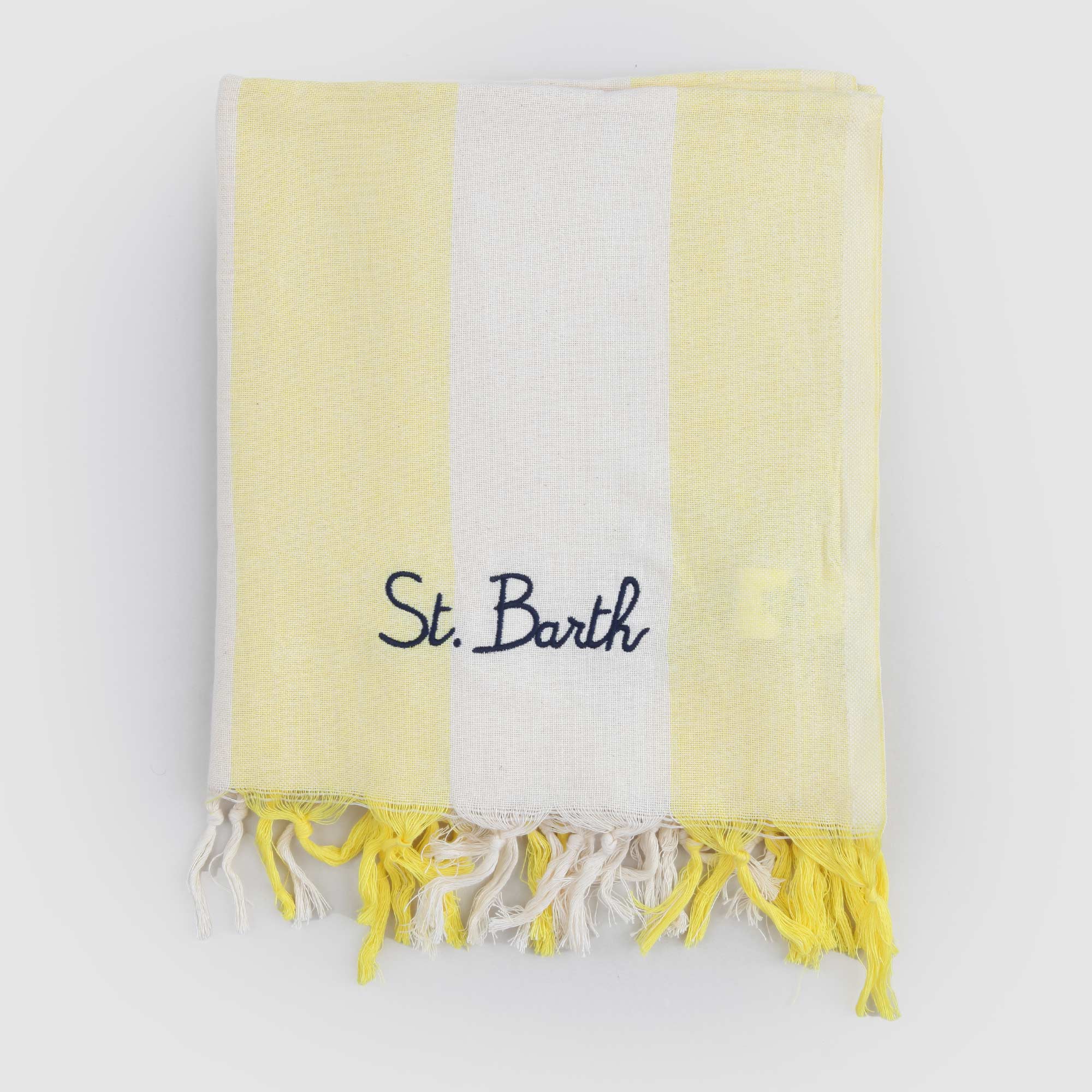 Telo Righe Giallo e Bianco Firmato MC2 SAINT BARTH - annameglio.com abbigliamento moda