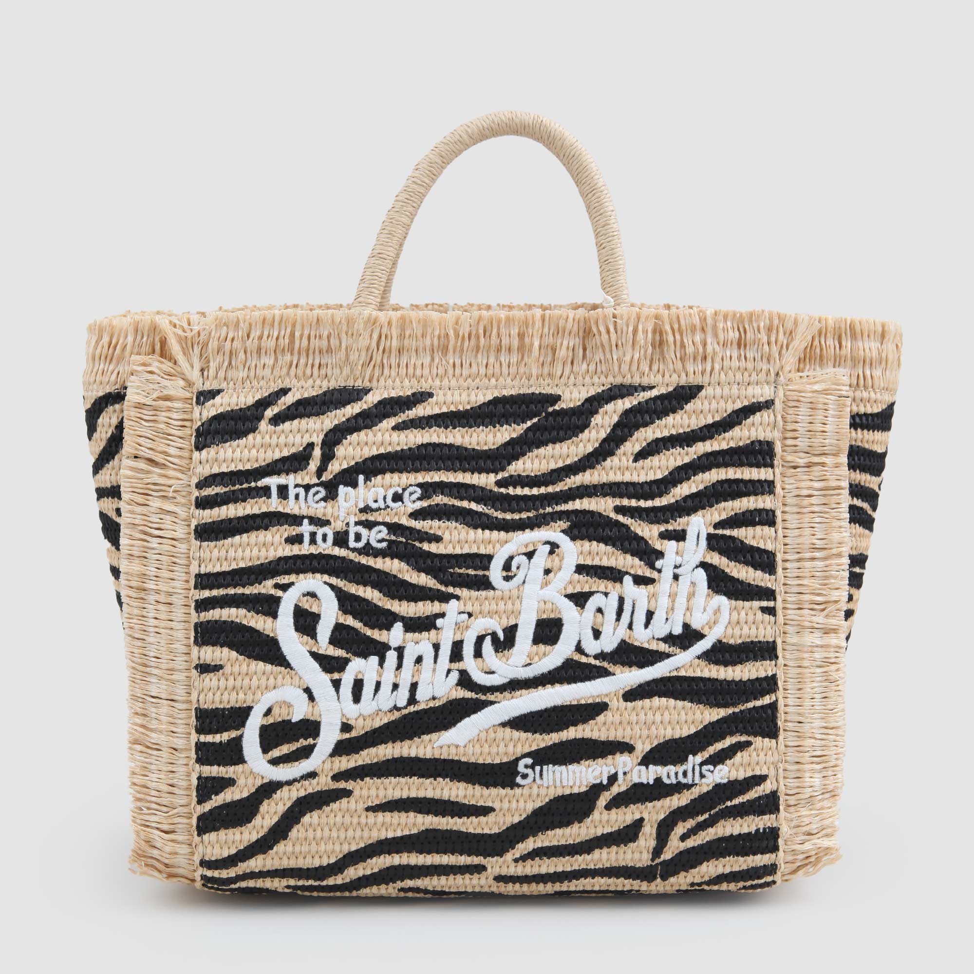 Borsa Colette Straw Zebrata Firmata MC2 SAINT BART - annameglio.com abbigliamento moda