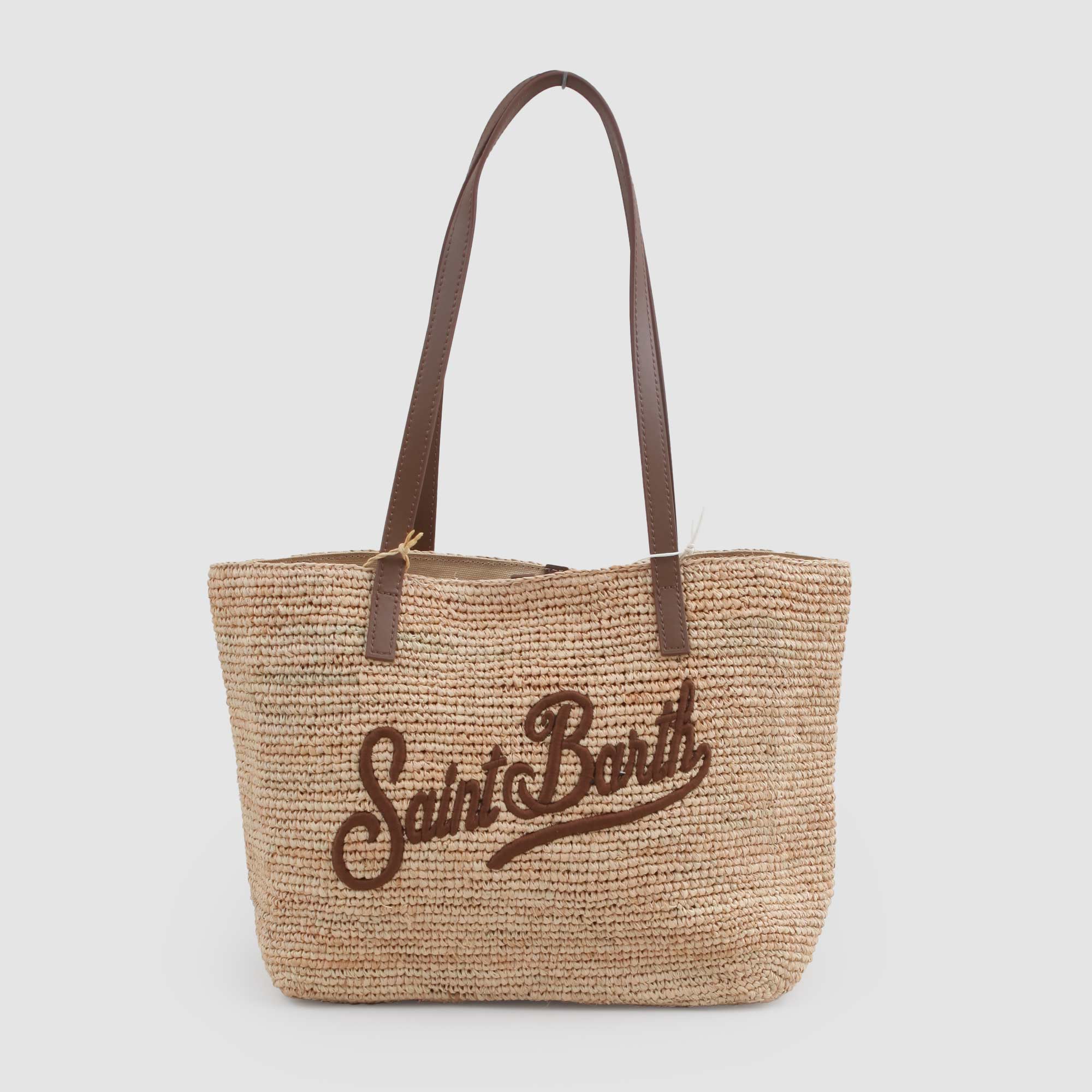 Borsa Raffia Beige Firmata MC2 SAINT BARTH - annameglio.com abbigliamento moda