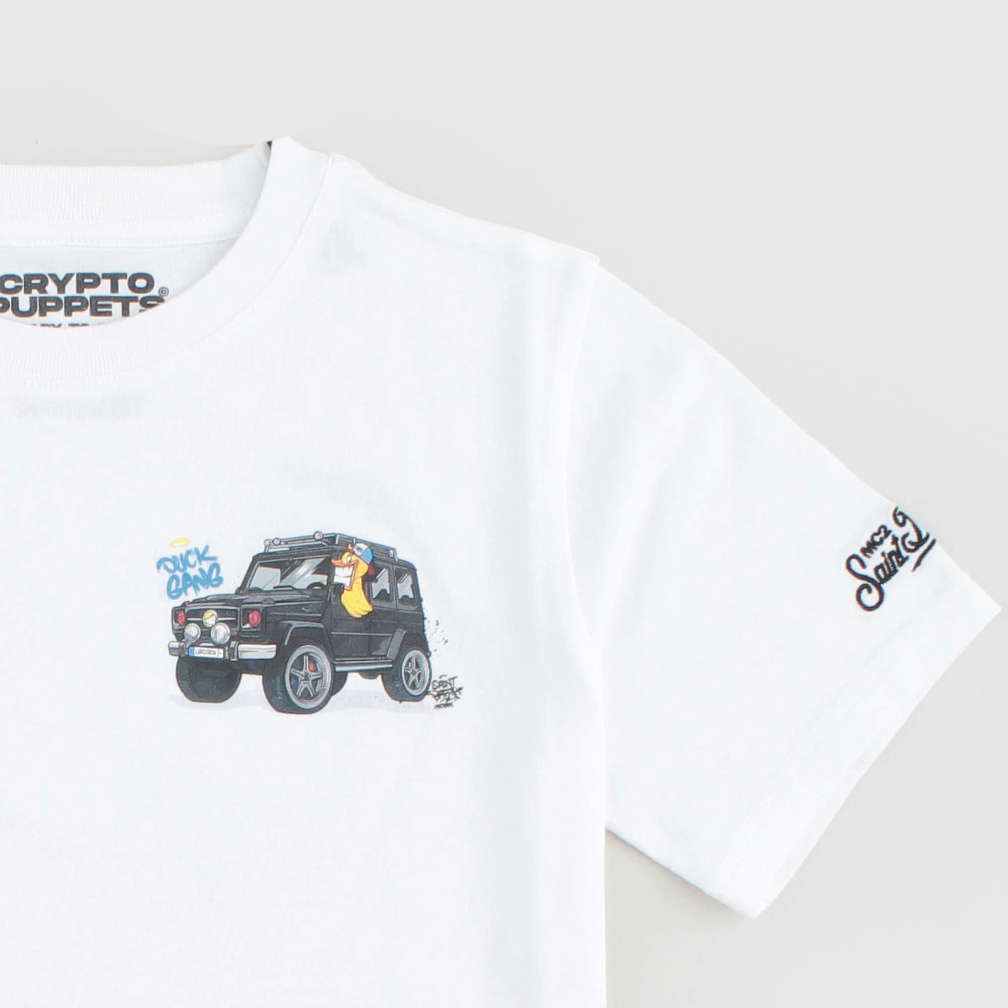 T-shirt Bianca E Stampa Firmata MC2 SAINT BARTH - annameglio.com abbigliamento moda