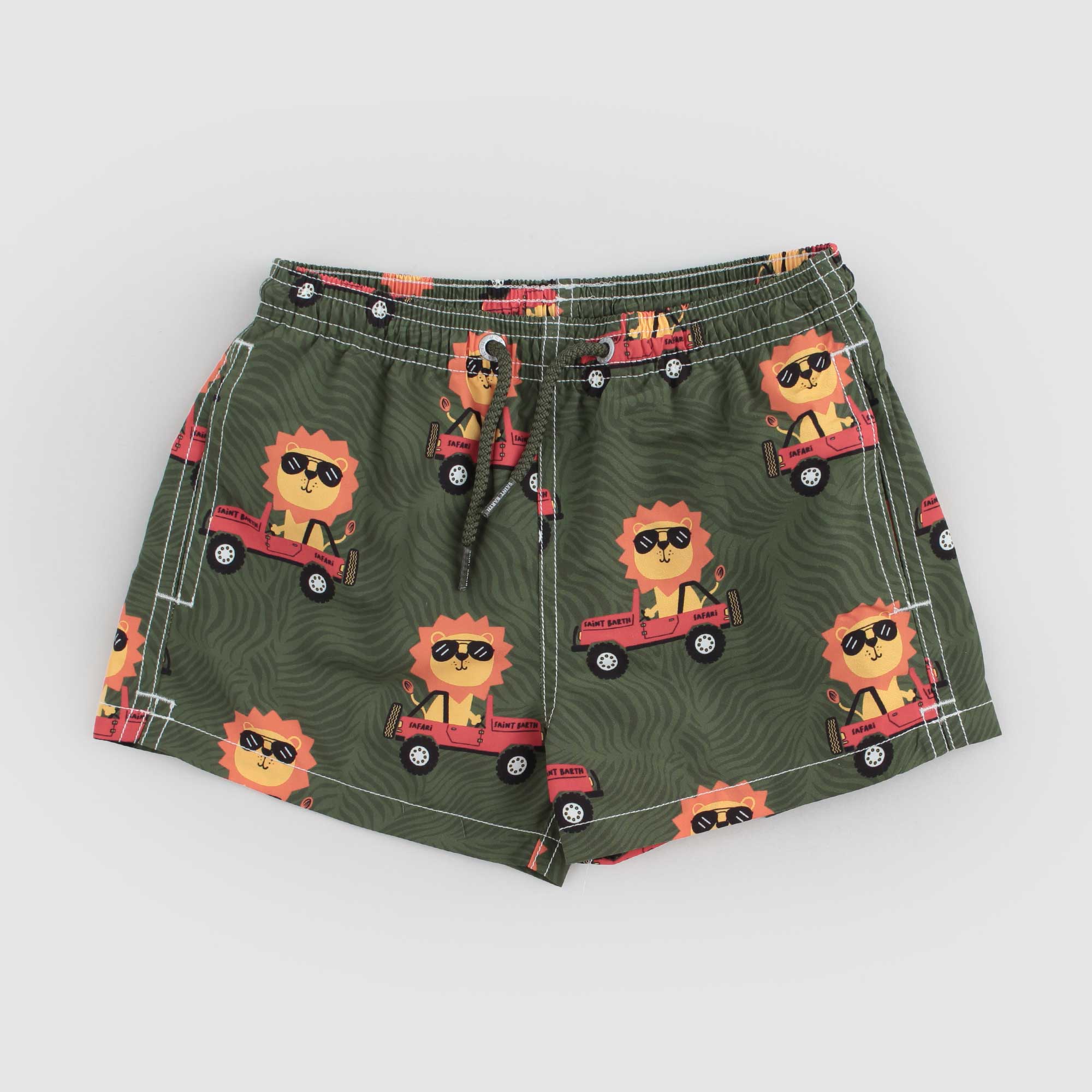 Costume Verde Con Stampa Firmato MC2 SAINT BARTH - annameglio.com abbigliamento moda