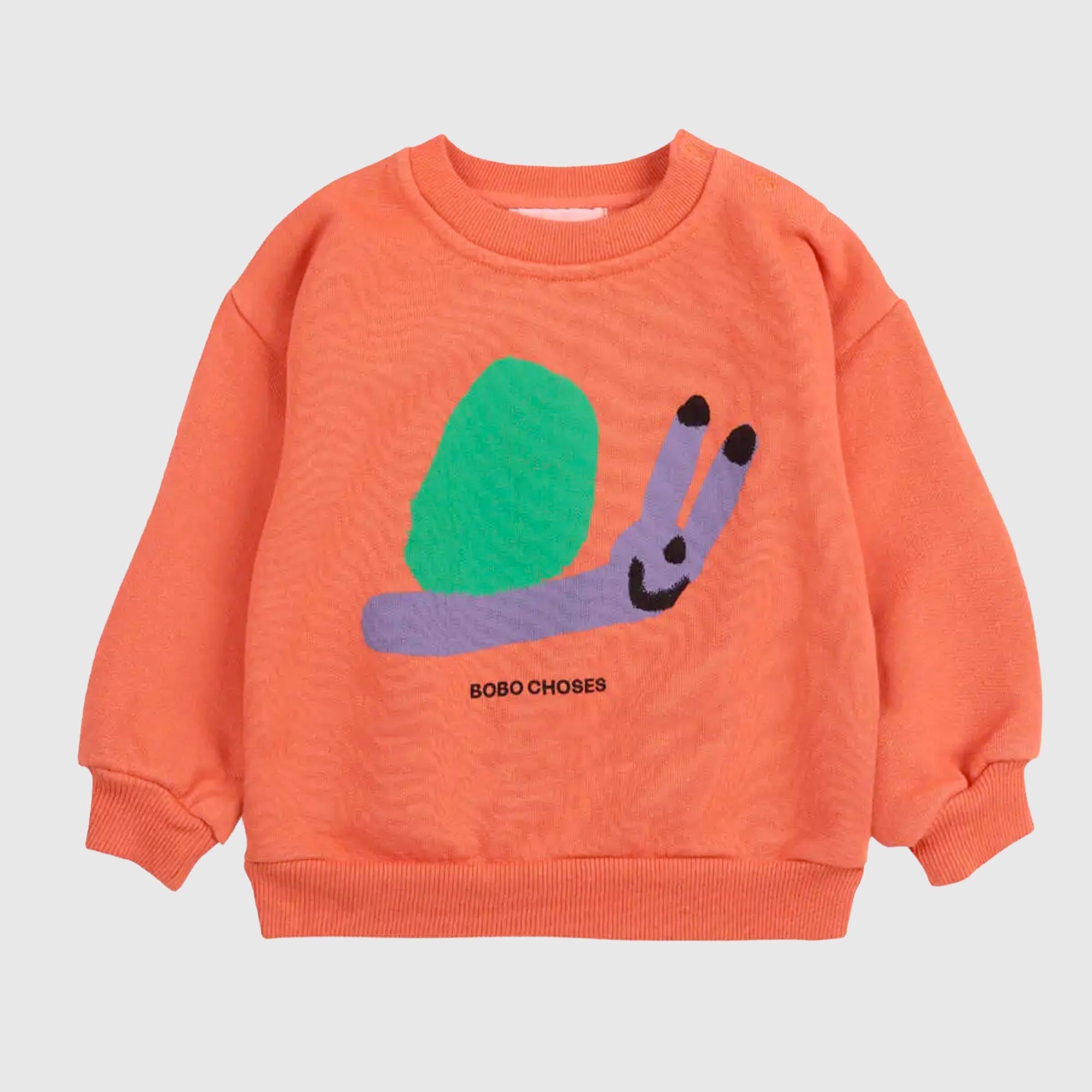 Felpa Arancione Con Stampa Firmata BOBO CHOSES - annameglio.com abbigliamento moda