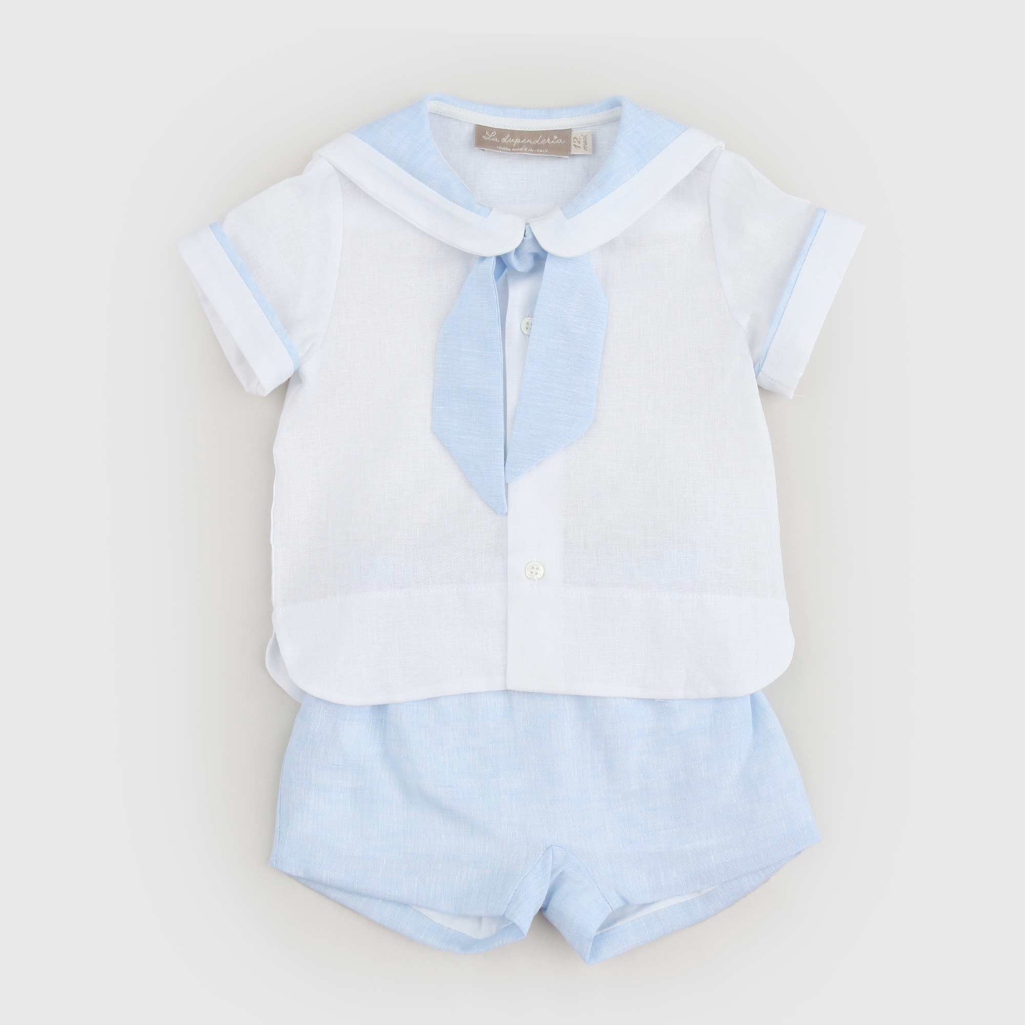 Completino Celeste Firmato LA STUPENDERIA - annameglio.com abbigliamento moda