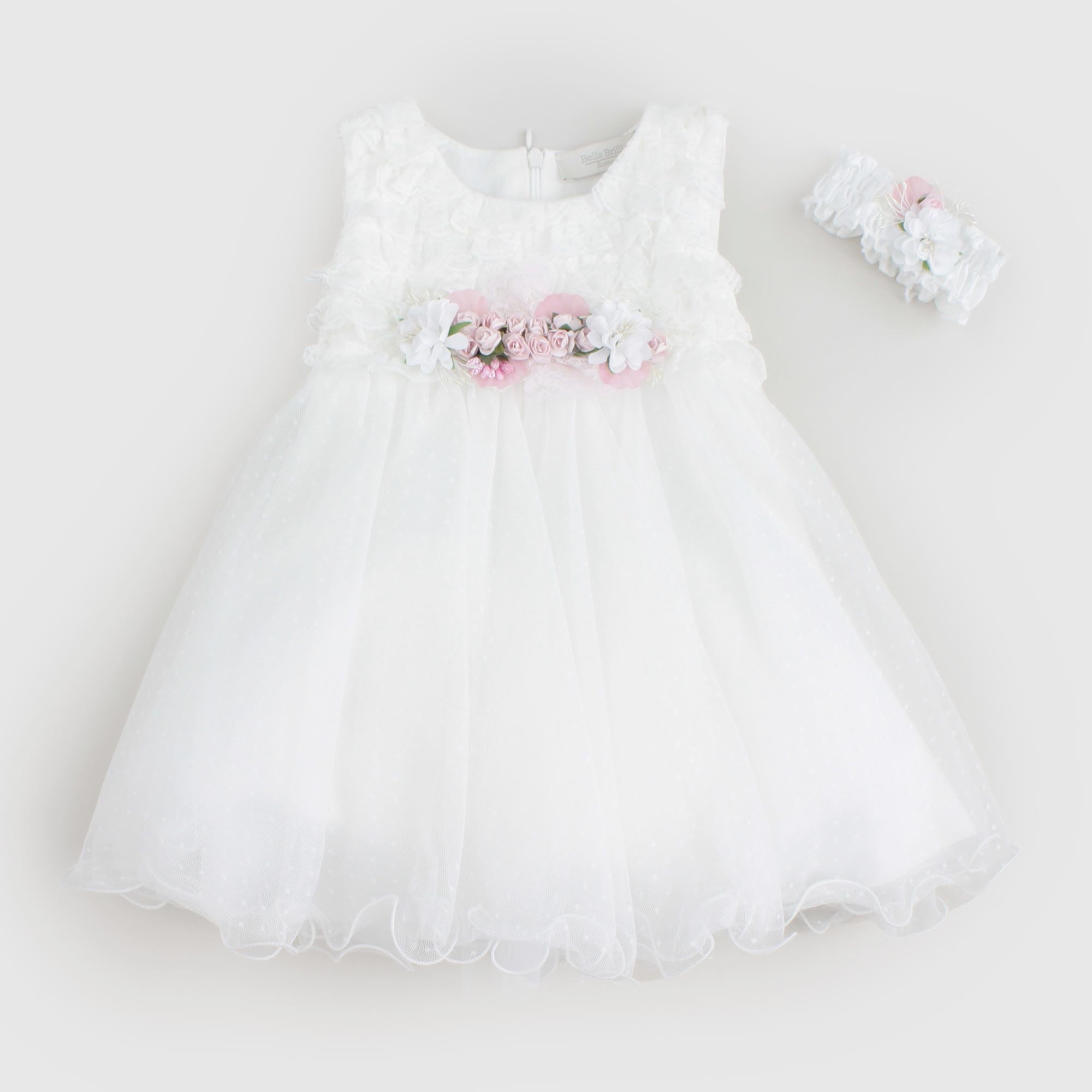 Abito Bianco Con Fiore Firmato BELLA BRILLY - annameglio.com abbigliamento moda