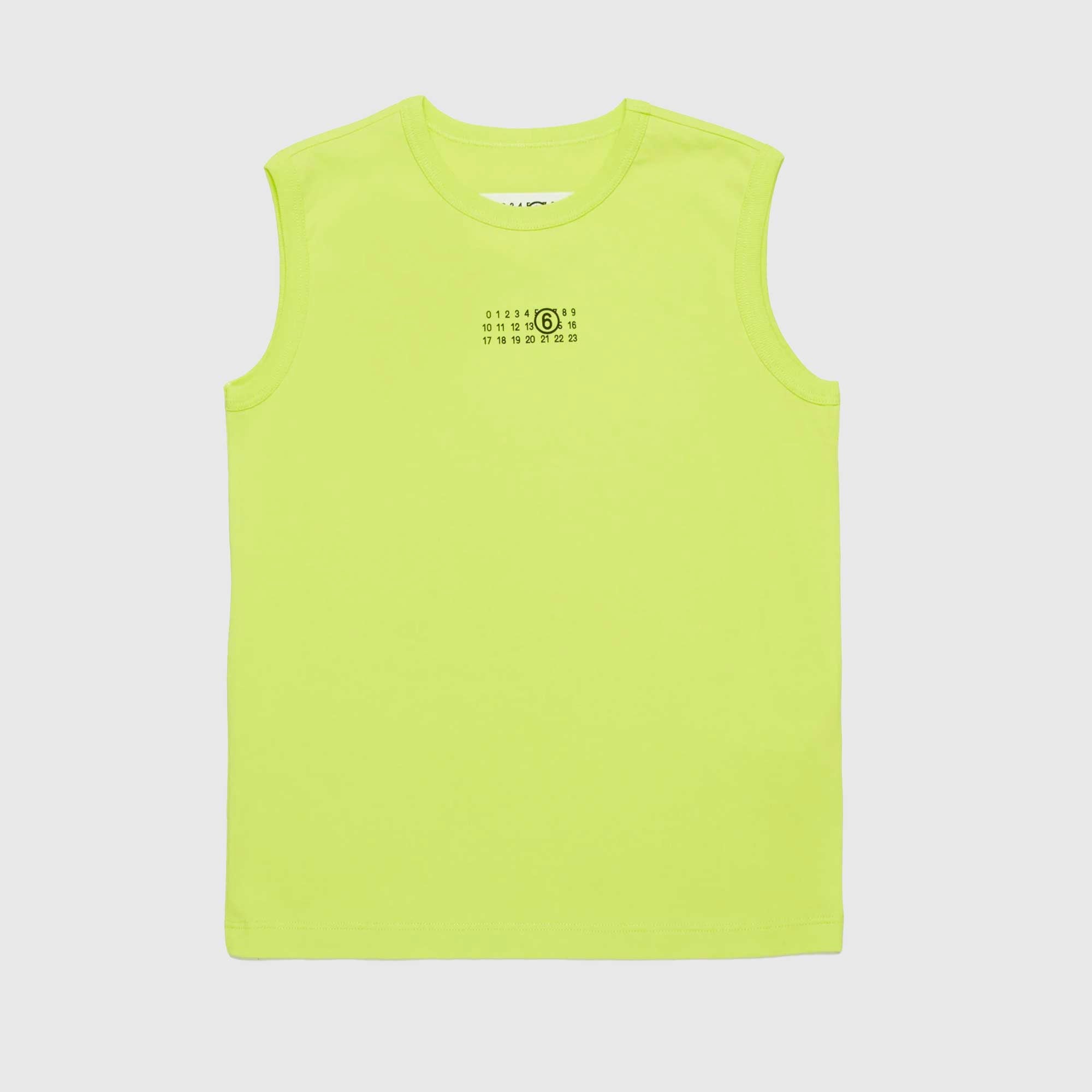 Canottiera Verde Fluo Firmata MM6 - annameglio.com abbigliamento moda