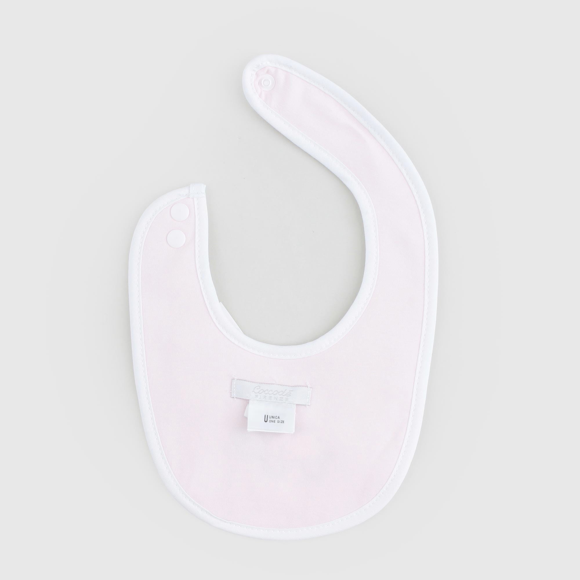 Bavetta Bianca E Rosa Con Stampa Firmata COCCODE' - annameglio.com abbigliamento moda