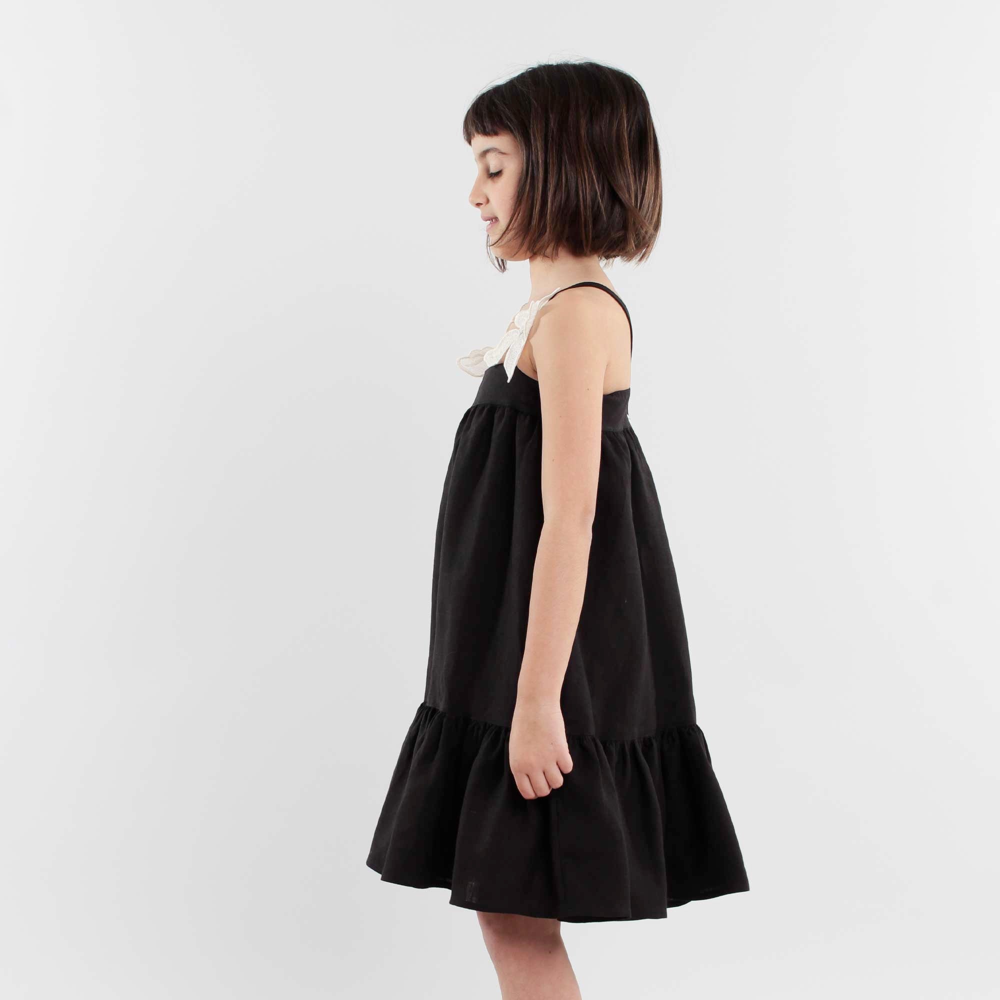 Abito Nero Con Bretelline Firmato JESURUM - annameglio.com abbigliamento moda