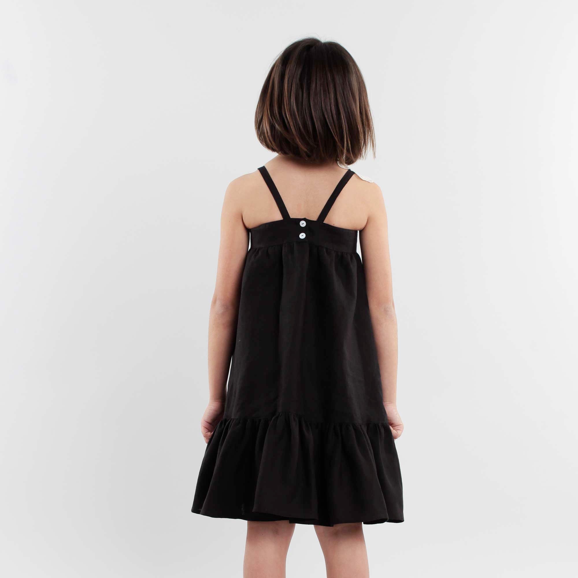 Abito Nero Con Bretelline Firmato JESURUM - annameglio.com abbigliamento moda