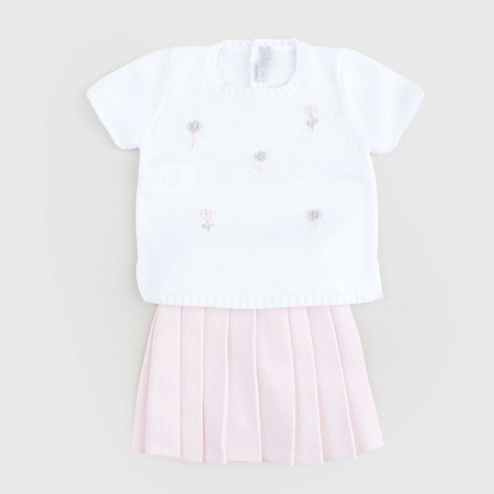 Completo Rosa e Beige Con Ricami Firmato COLIBRI - annameglio.com abbigliamento moda