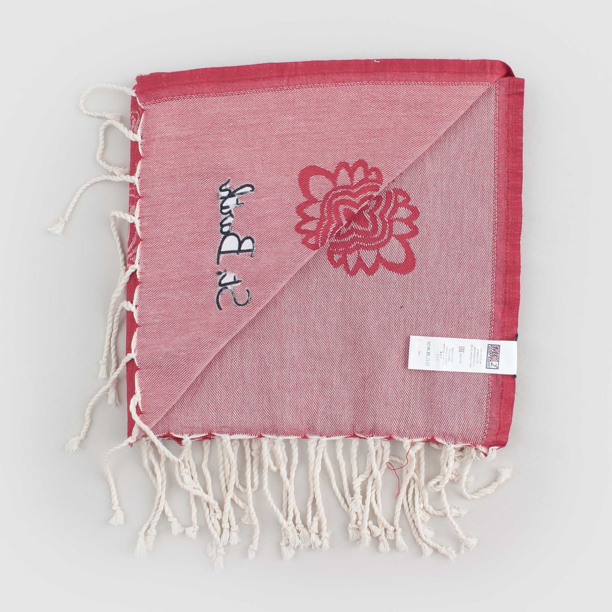 Telo Mare Damascato Firmato MC2 SAINT BARTH - annameglio.com abbigliamento moda