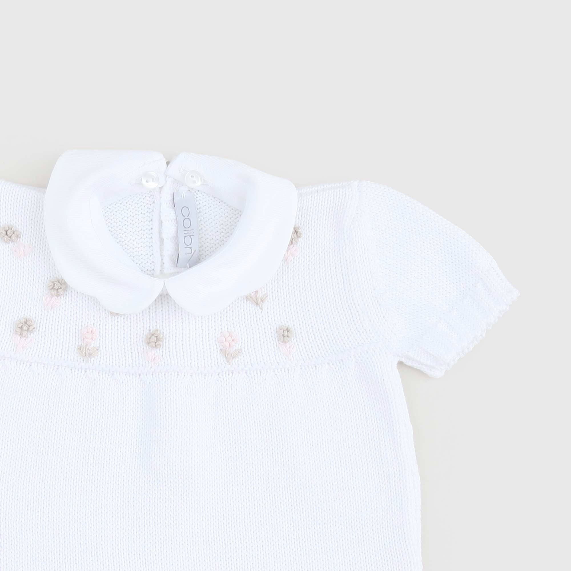 Tutina Bianca Con Ricami Firmata COLIBRI - annameglio.com abbigliamento moda