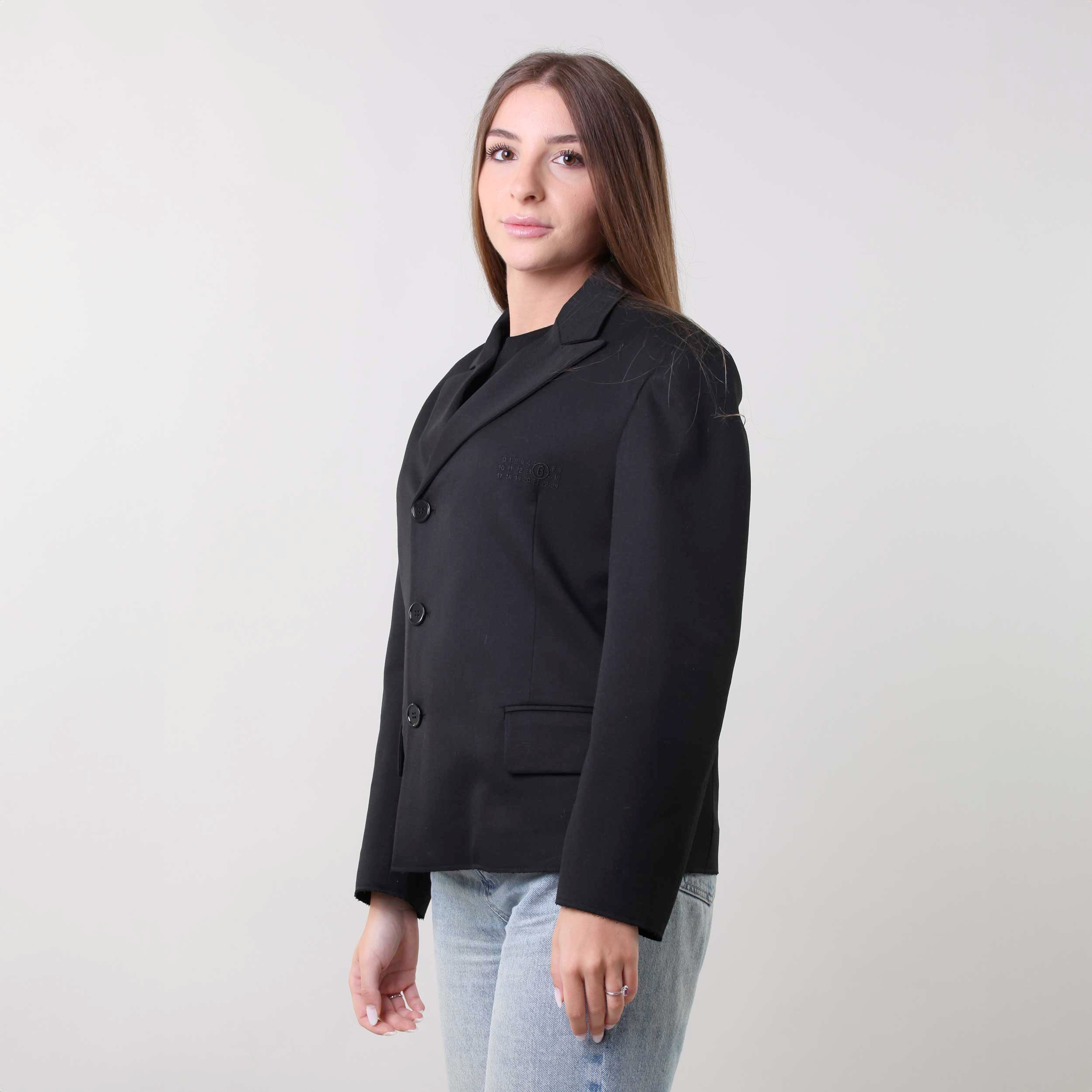 Giacca Blazer Nera Firmata MM6 MAISON MARGIELA - annameglio.com abbigliamento moda