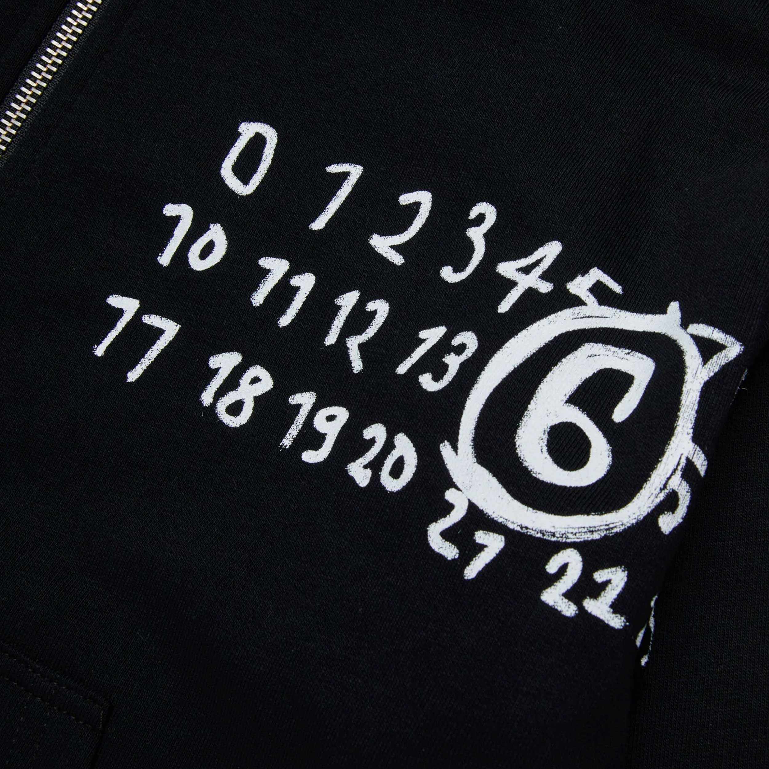 Felpa Con Logo Numeral Firmata MM6 - annameglio.com abbigliamento moda