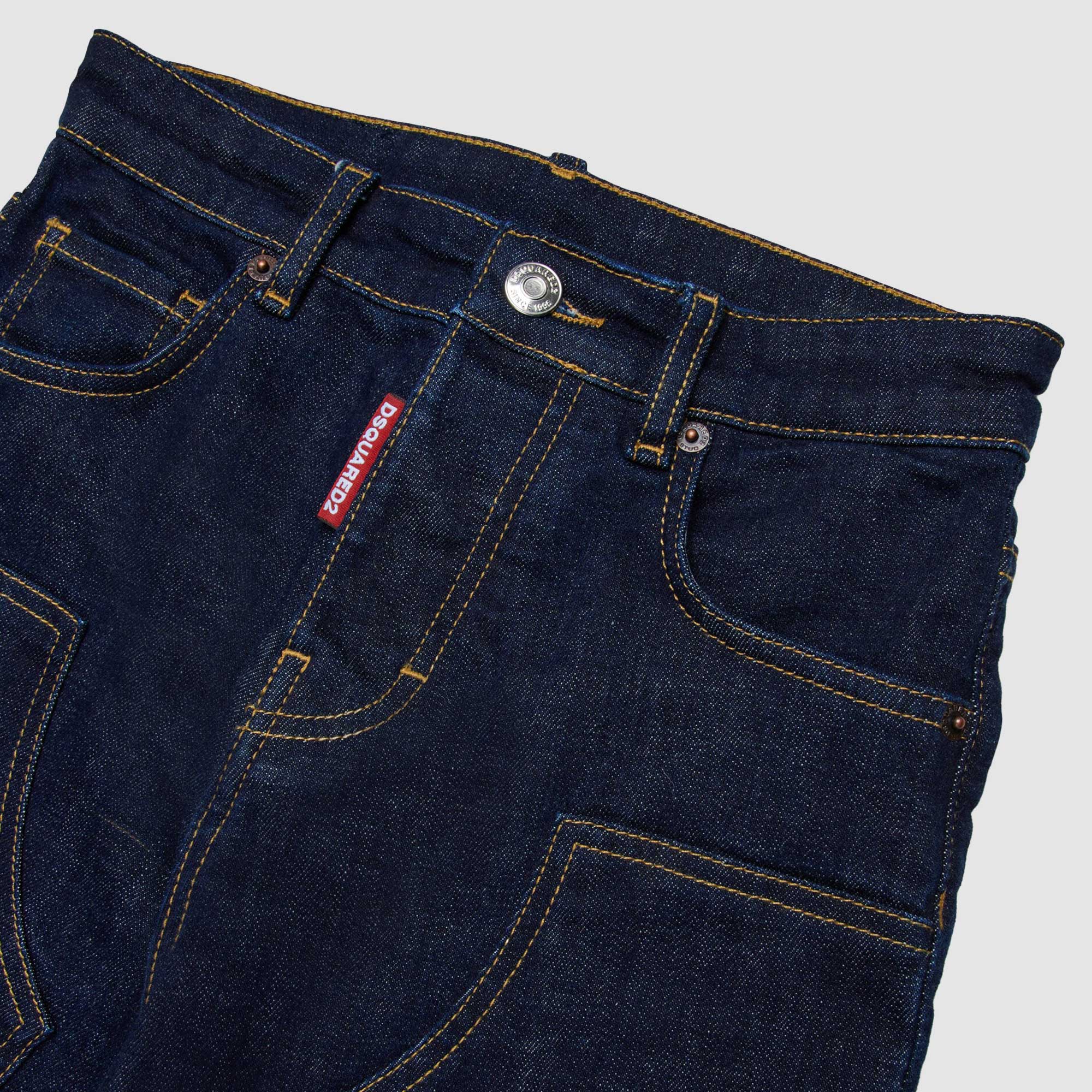 Jeans Blu Scuro Regolari Firmati DSQUARED2 - annameglio.com abbigliamento moda