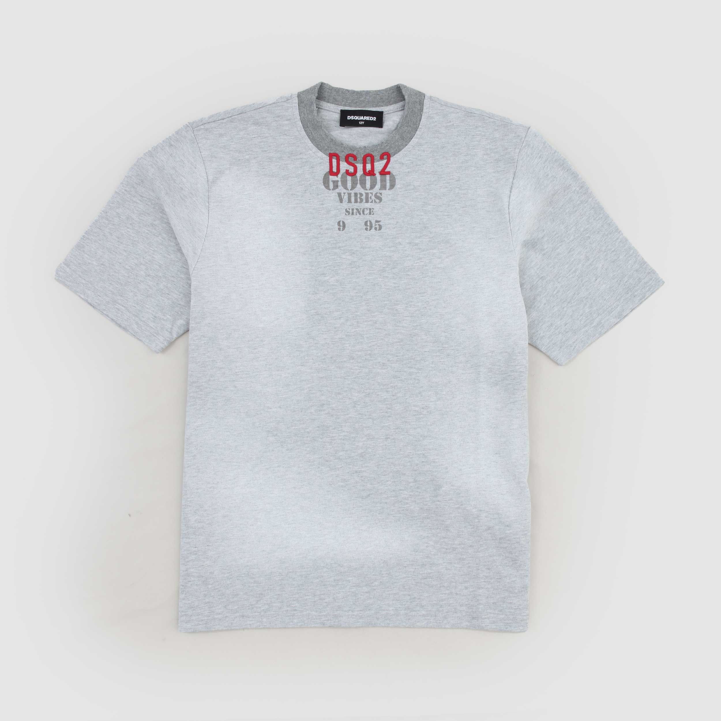 T-shirt Grigio Chiaro Firmata DSQUARED2 - annameglio.com abbigliamento moda