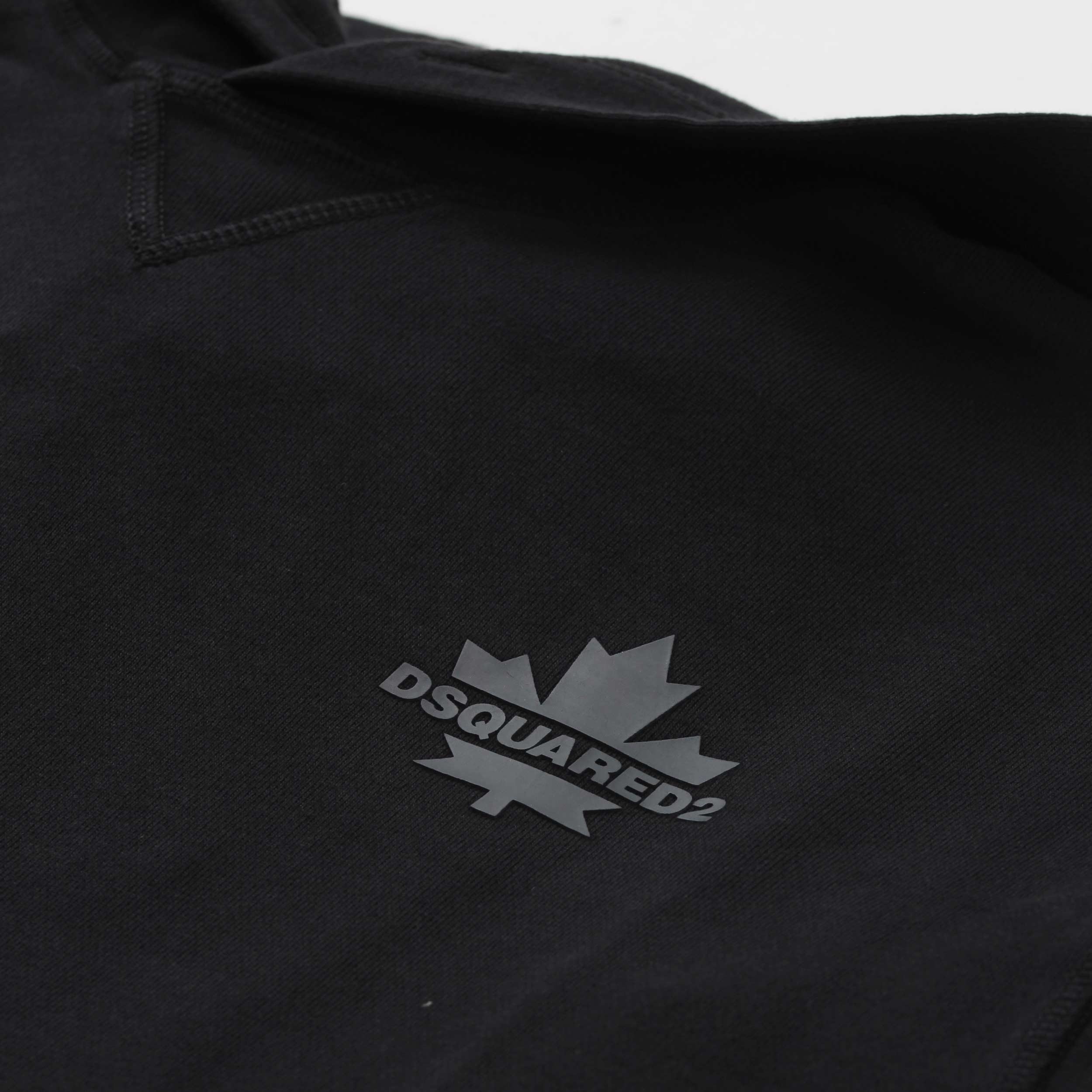 Felpa Nera Con Cappuccio Firmata DSQUARED2 - annameglio.com abbigliamento moda