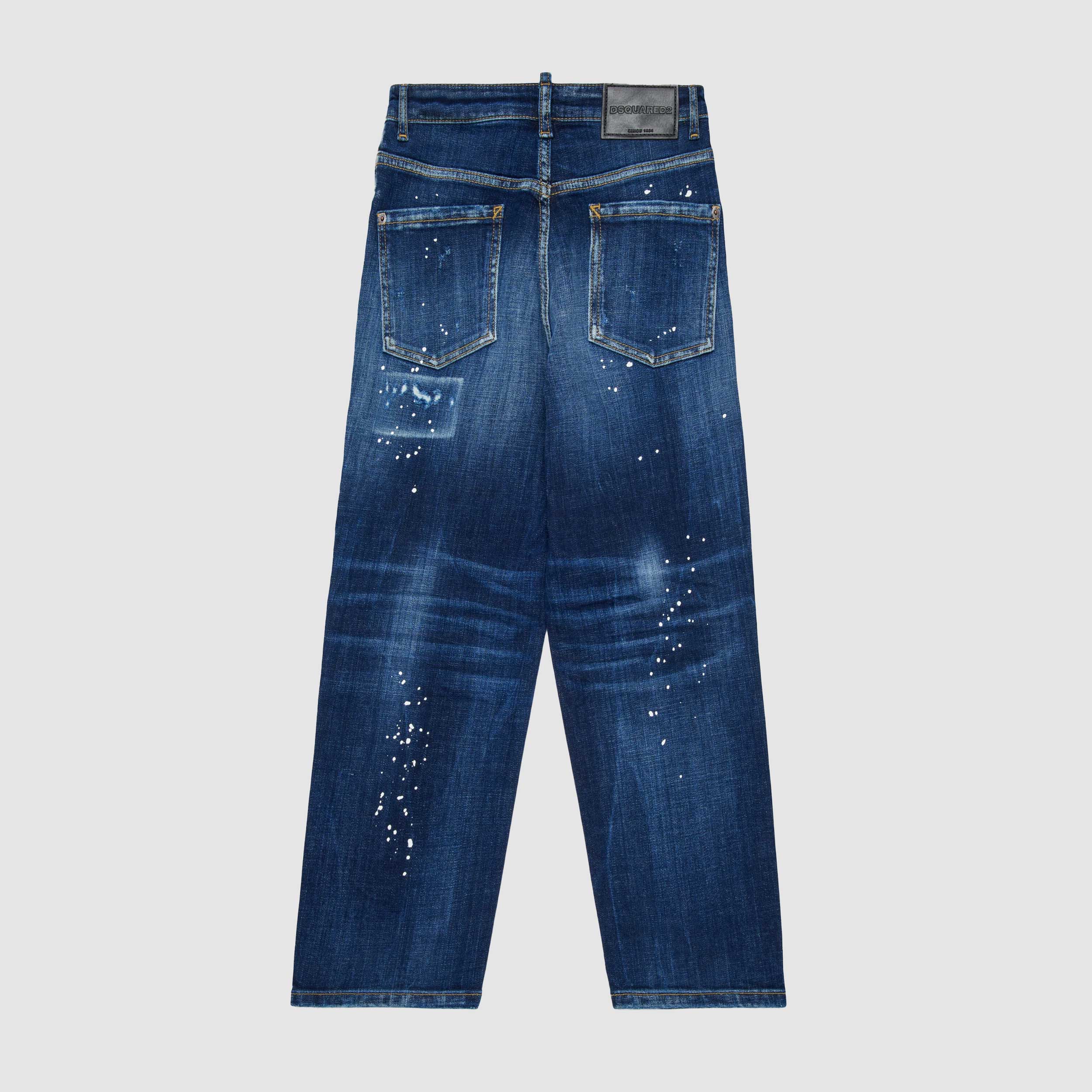 Jeans Blu Con Piccole Macchie Firmato DSQUARED2 - annameglio.com abbigliamento moda