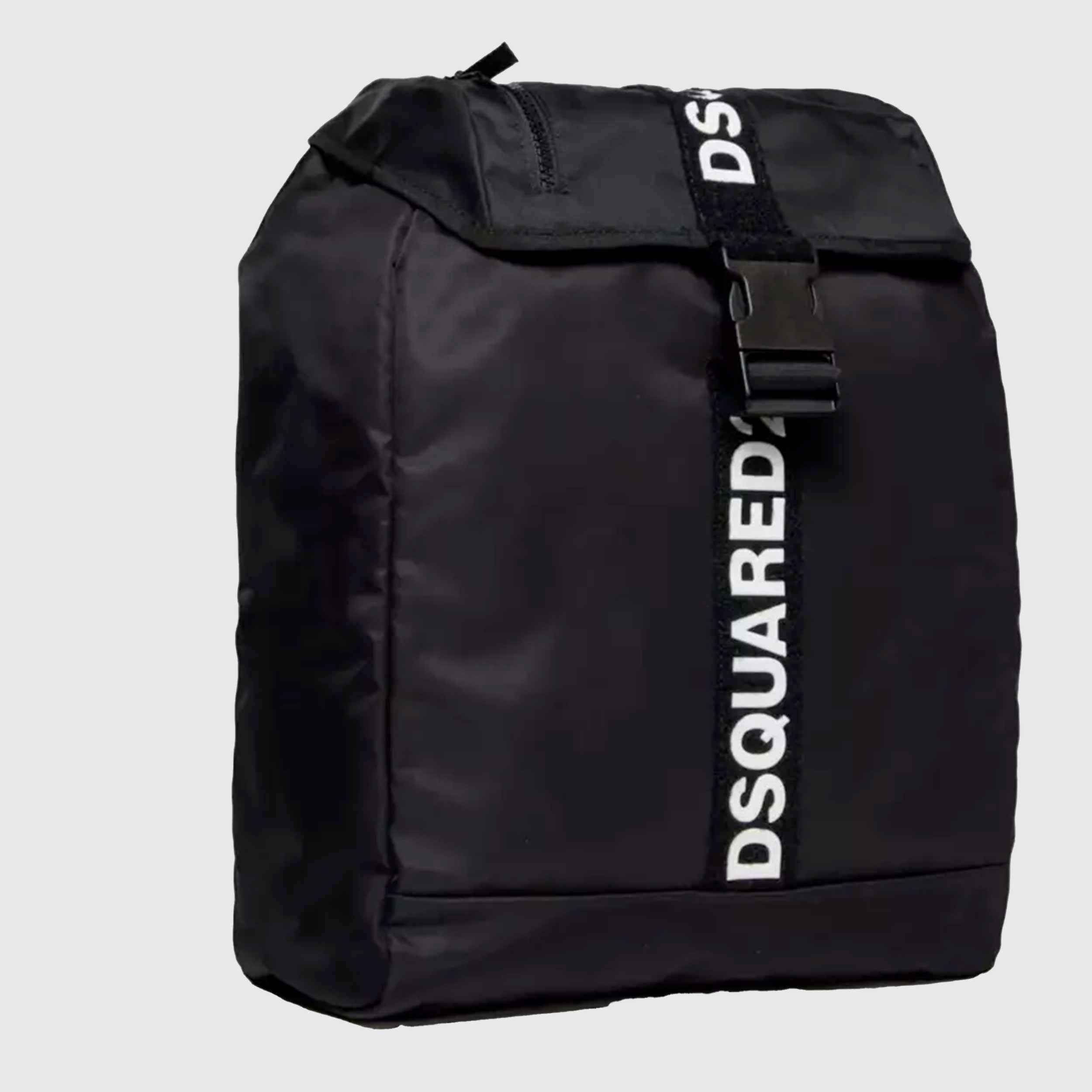 Zaino Nero Con Stampa Firmato DSQUARED2 - annameglio.com abbigliamento moda