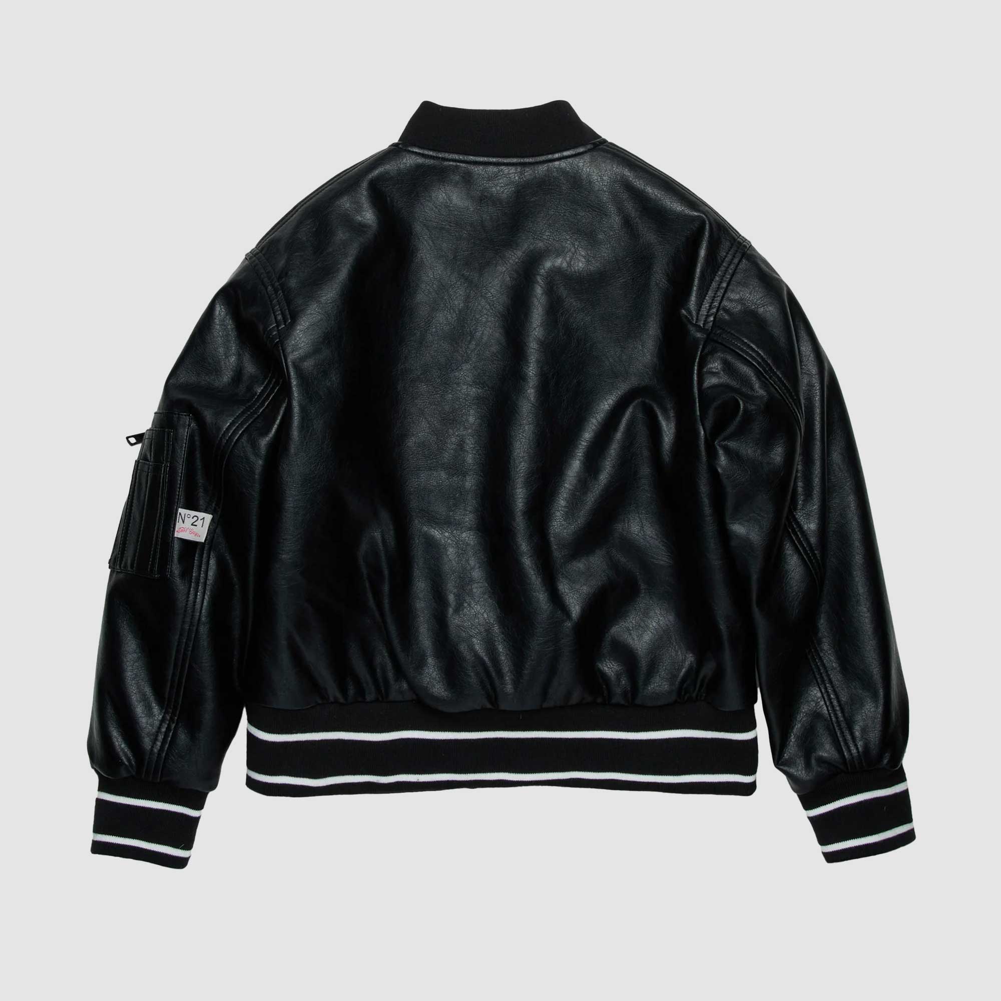 Bomber Con Logo Goffrato Firmato N 21 - annameglio.com abbigliamento moda