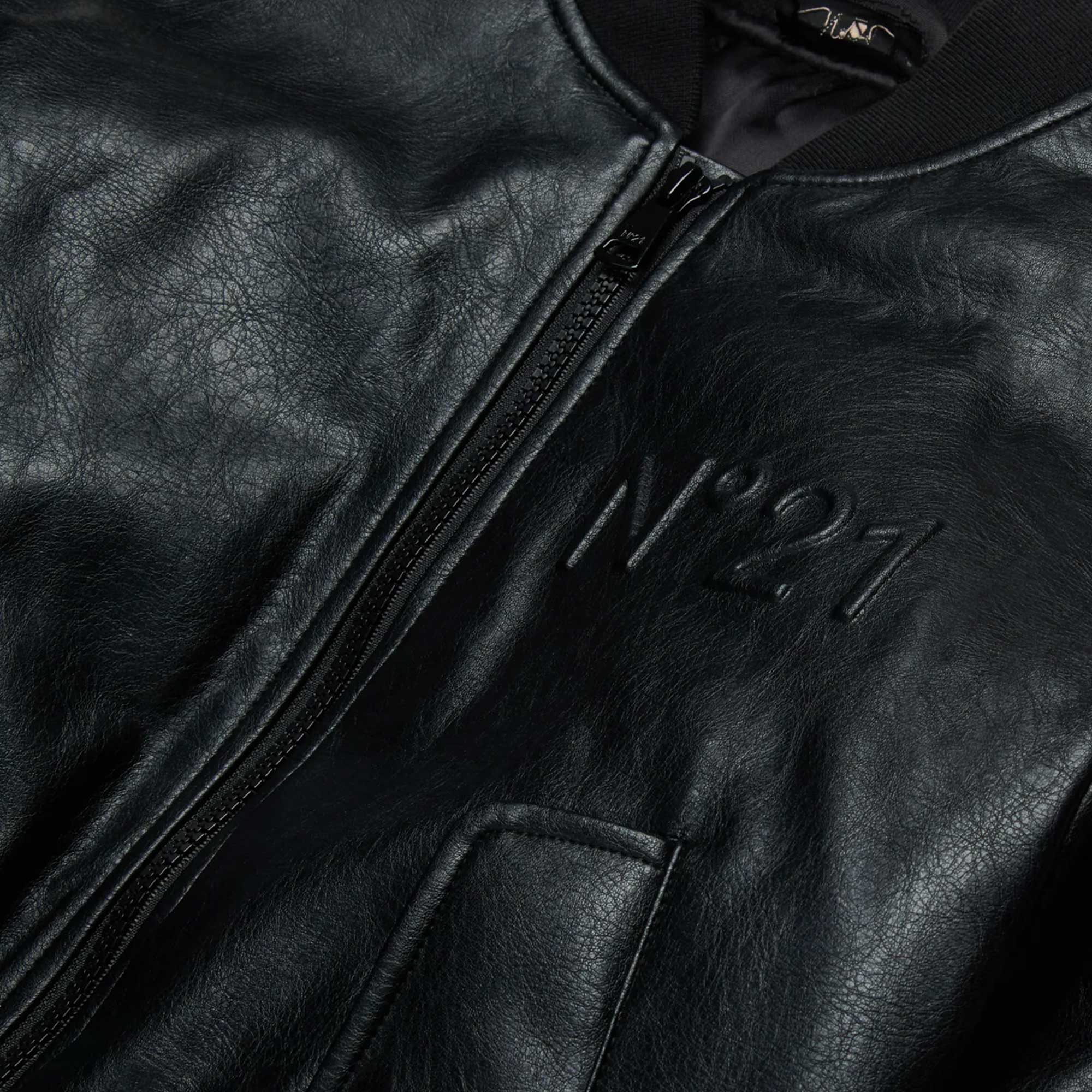 Bomber Con Logo Goffrato Firmato N 21 - annameglio.com abbigliamento moda