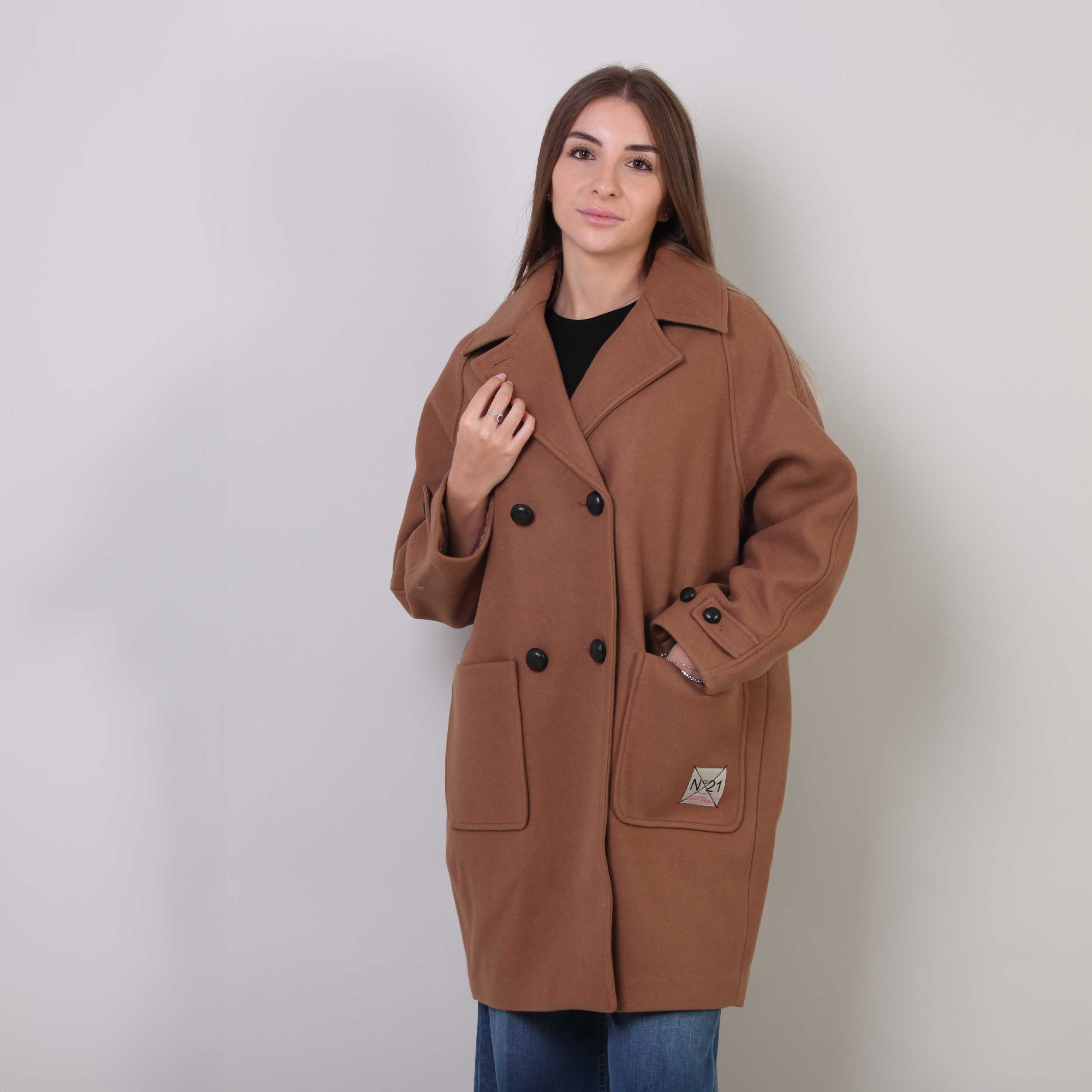 Cappotto Marrone Doppiopetto Firmato N 21 - annameglio.com abbigliamento moda