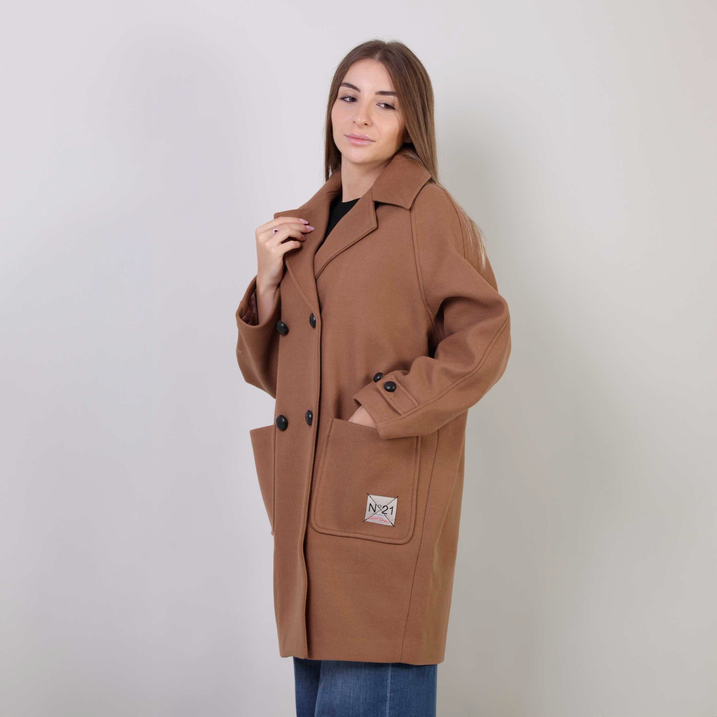 Cappotto Marrone Doppiopetto Firmato N 21 - annameglio.com abbigliamento moda