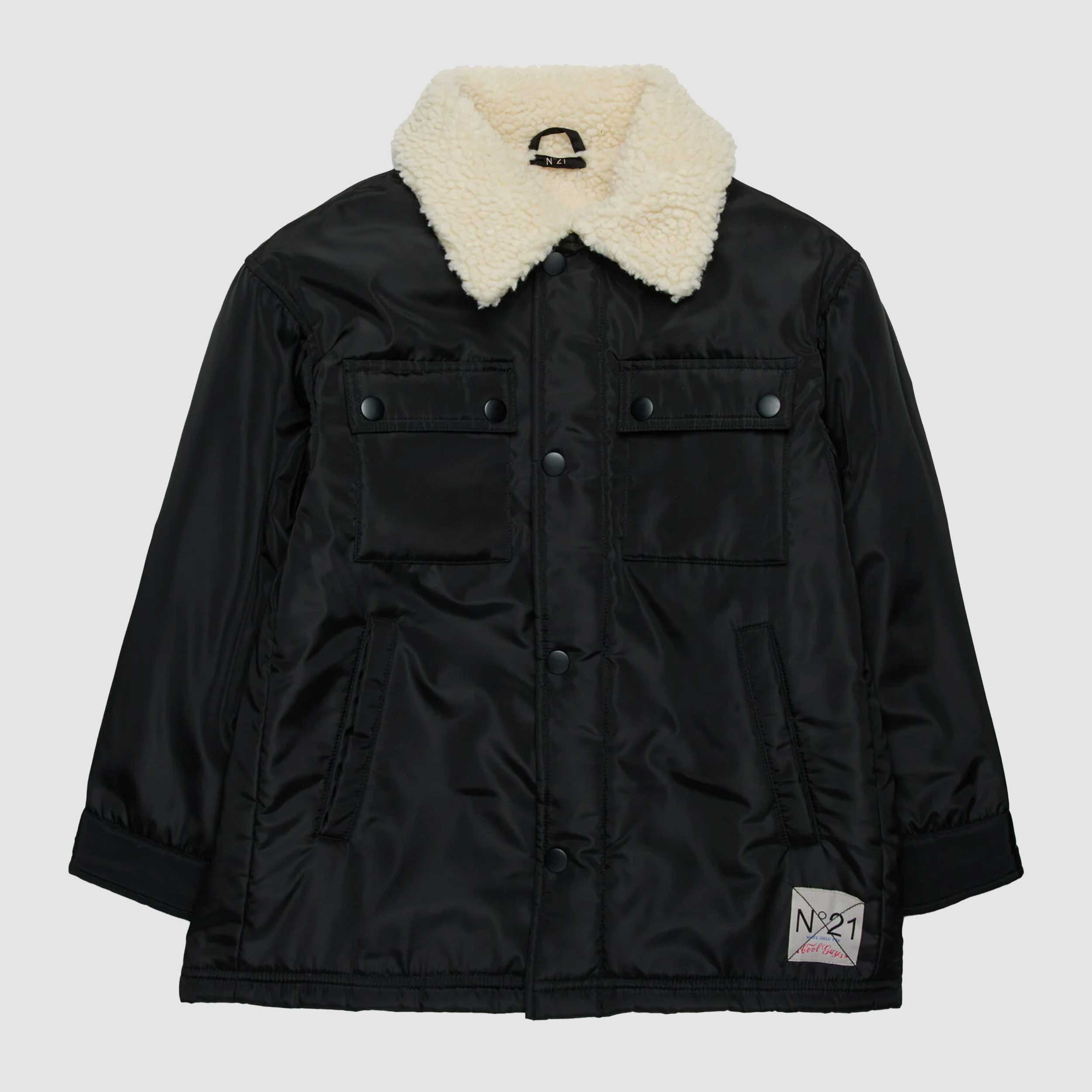 Giacca Lunga Con Interno In Teddy Firmata N 21 - annameglio.com abbigliamento moda