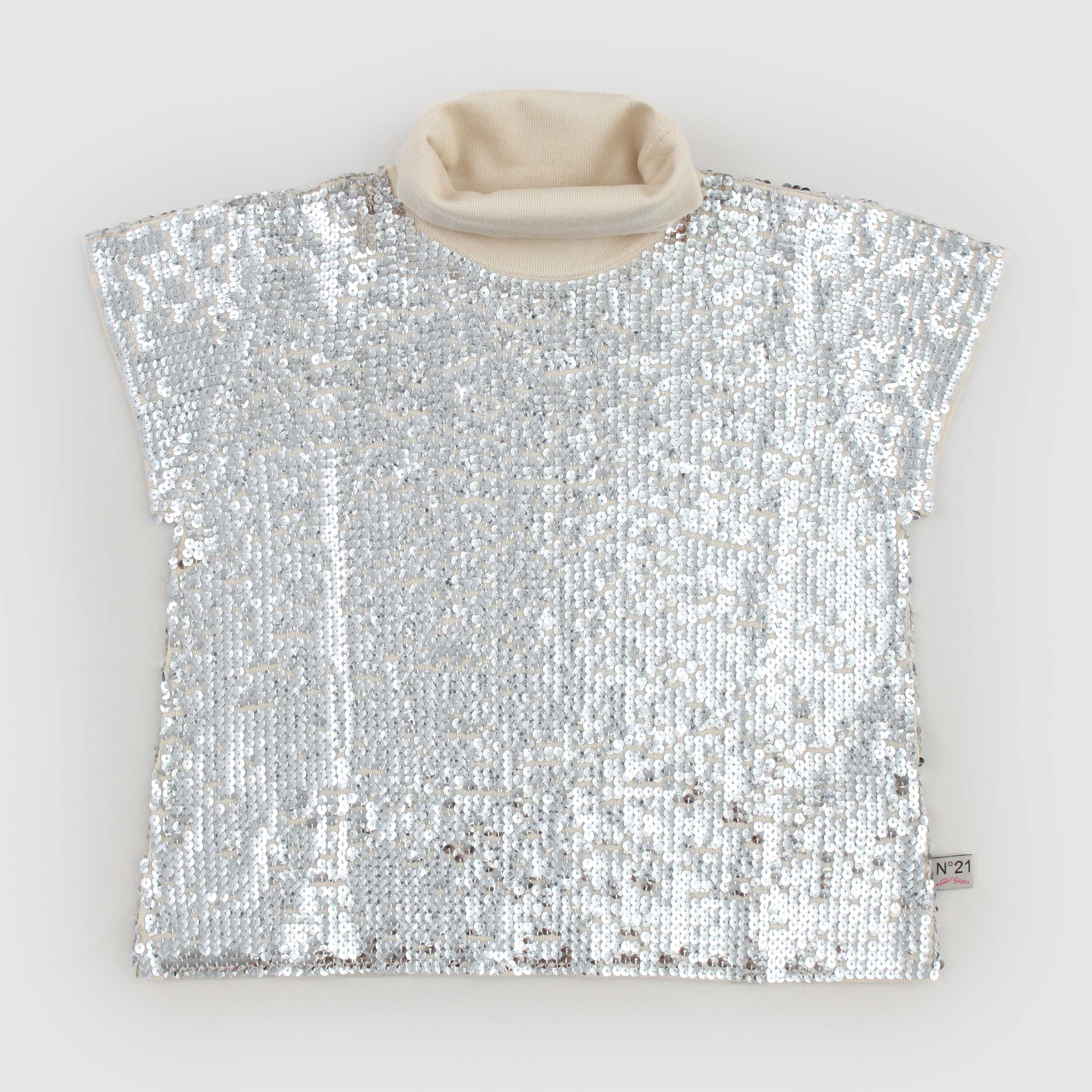 Dolcevita Grigio In Paillettes Firmato N 21 - annameglio.com abbigliamento moda