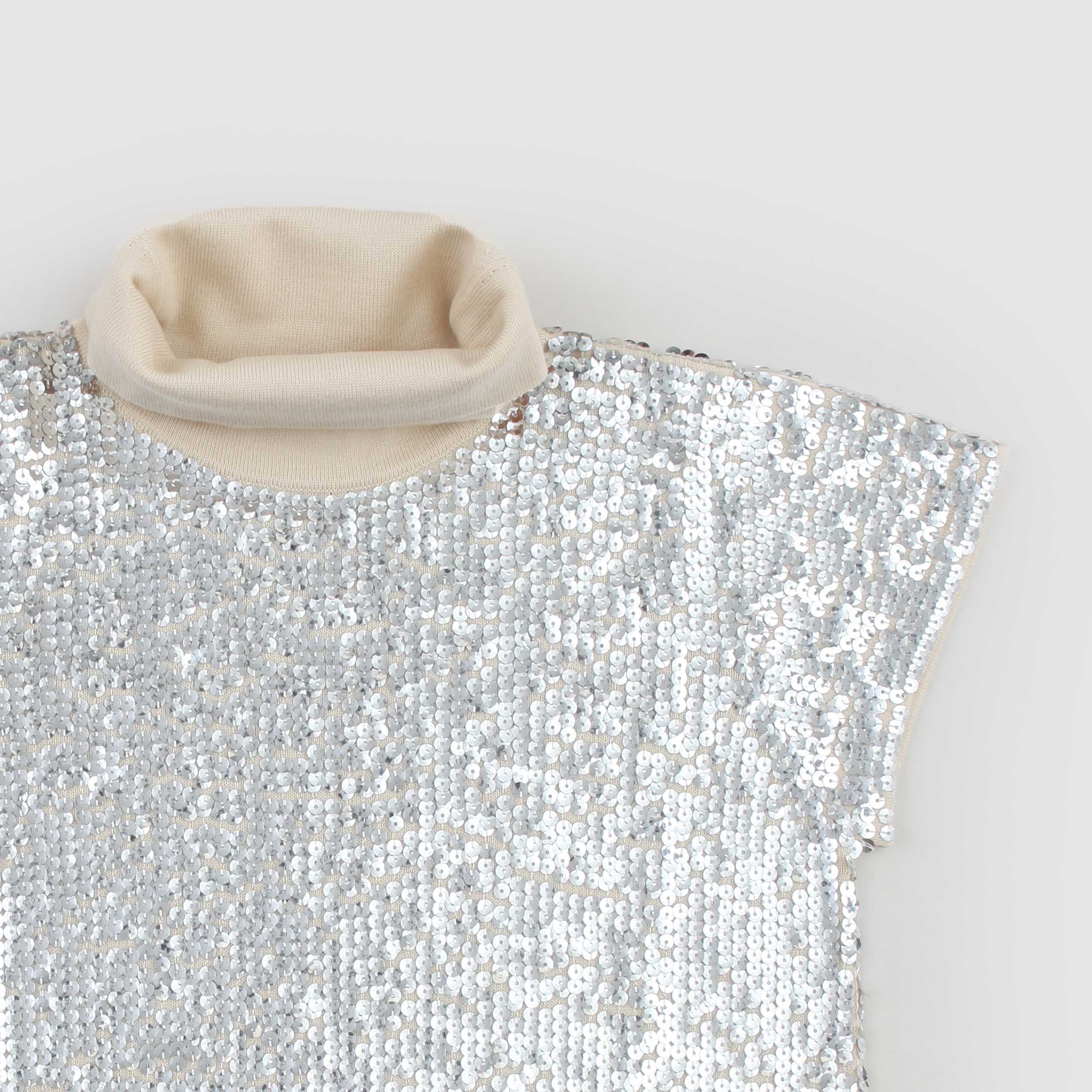 Dolcevita Grigio In Paillettes Firmato N 21 - annameglio.com abbigliamento moda