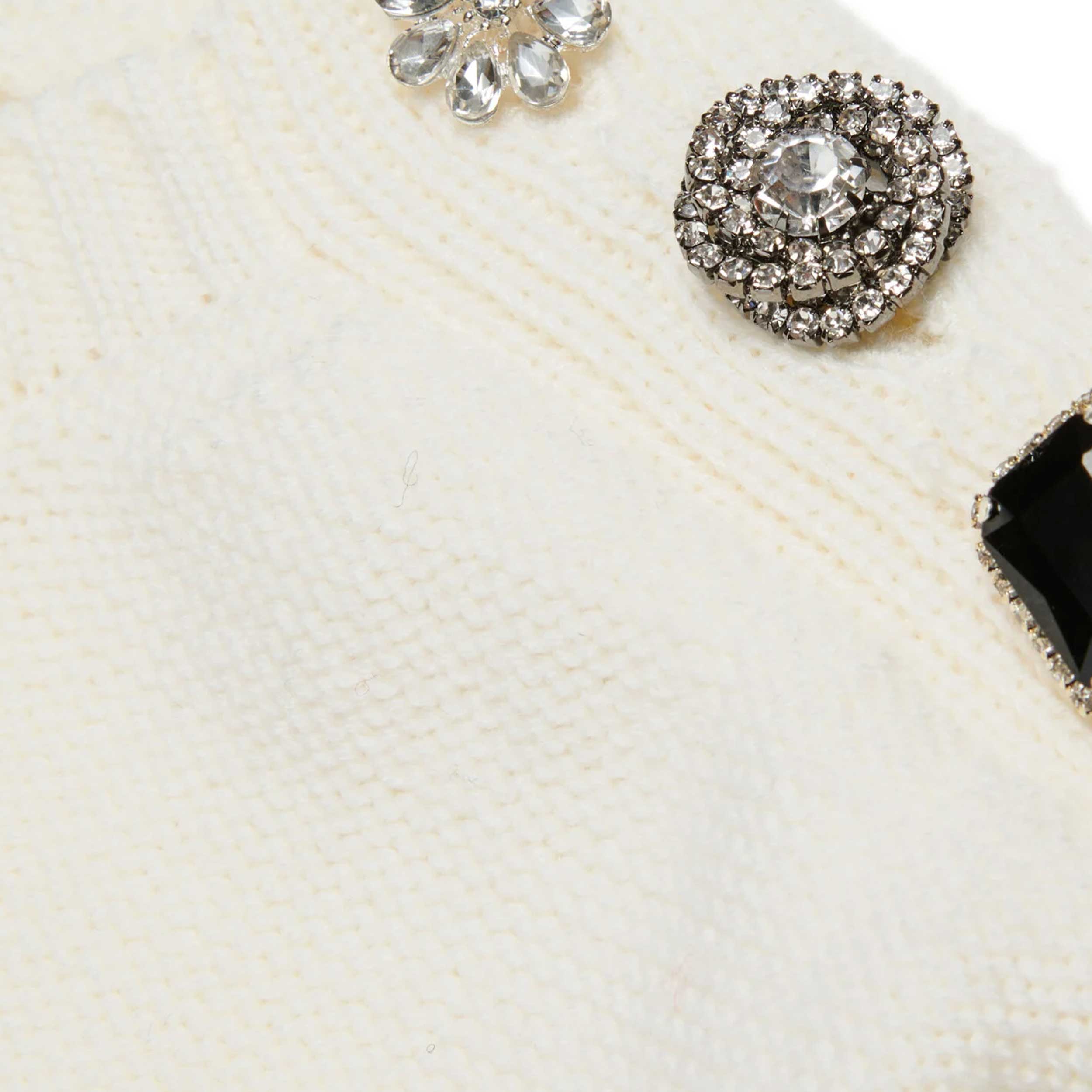 Maglione Bianco E Bottoni Decorativi Firmato N 21 - annameglio.com abbigliamento moda