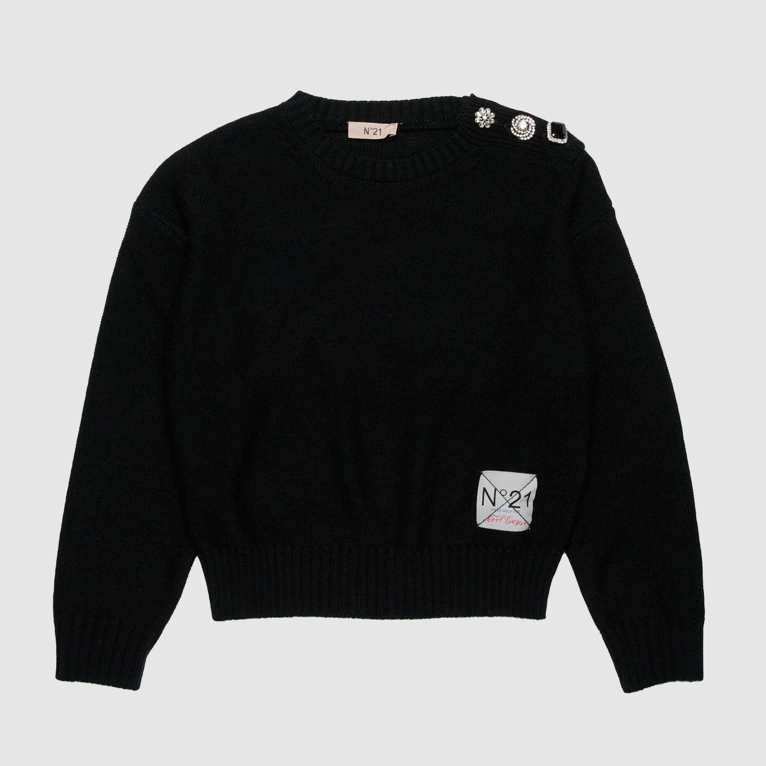 Maglione Con Bottoni Decorativi Firmato N 21 - annameglio.com abbigliamento moda