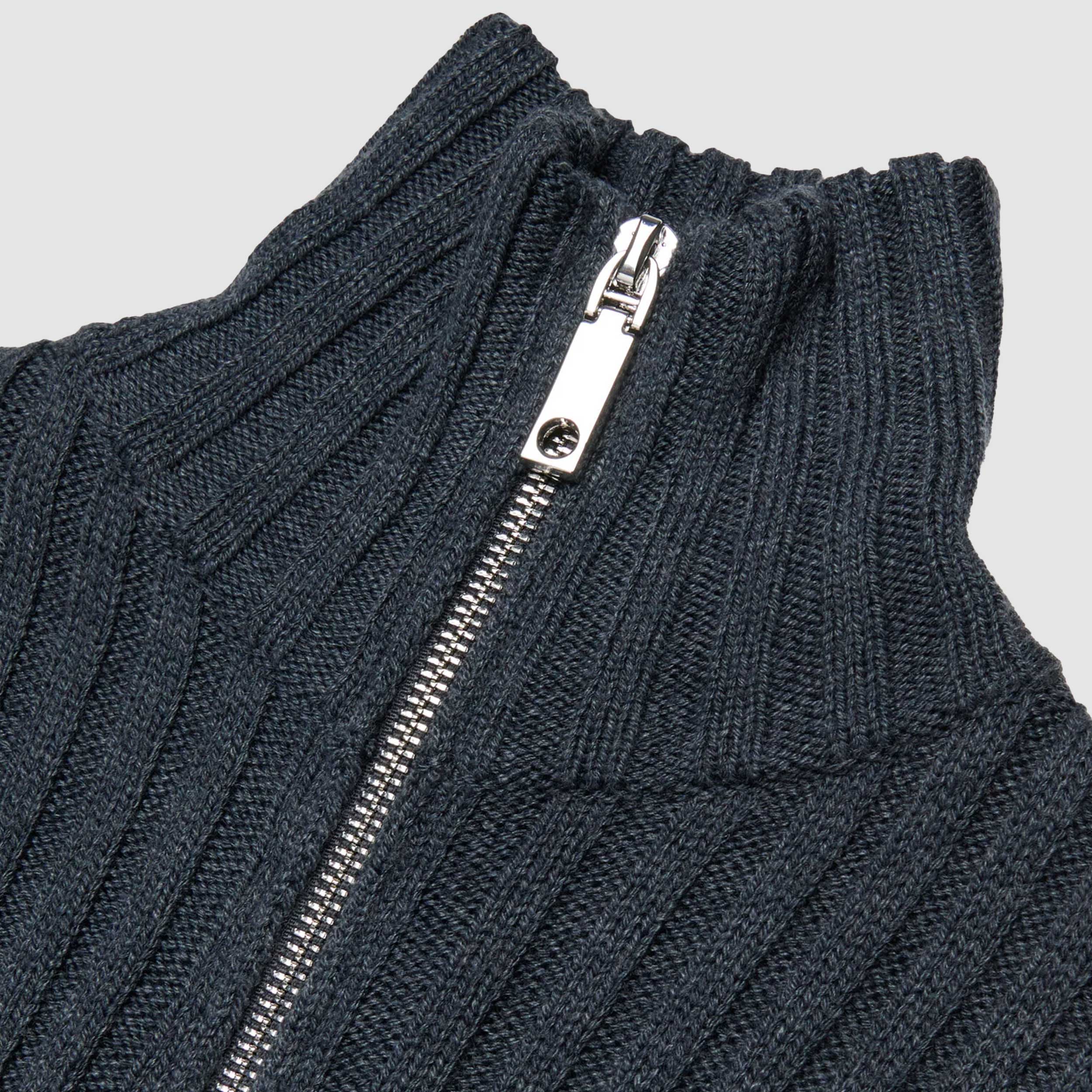 Cardigan Blu Collo Alto Firmato MAX AND CO - annameglio.com abbigliamento moda