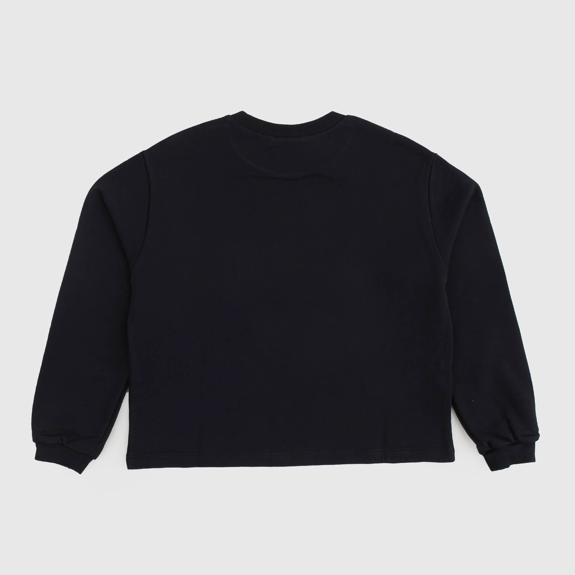 Felpa Nera Con Stampa Bianca Firmata MARNI - annameglio.com abbigliamento moda