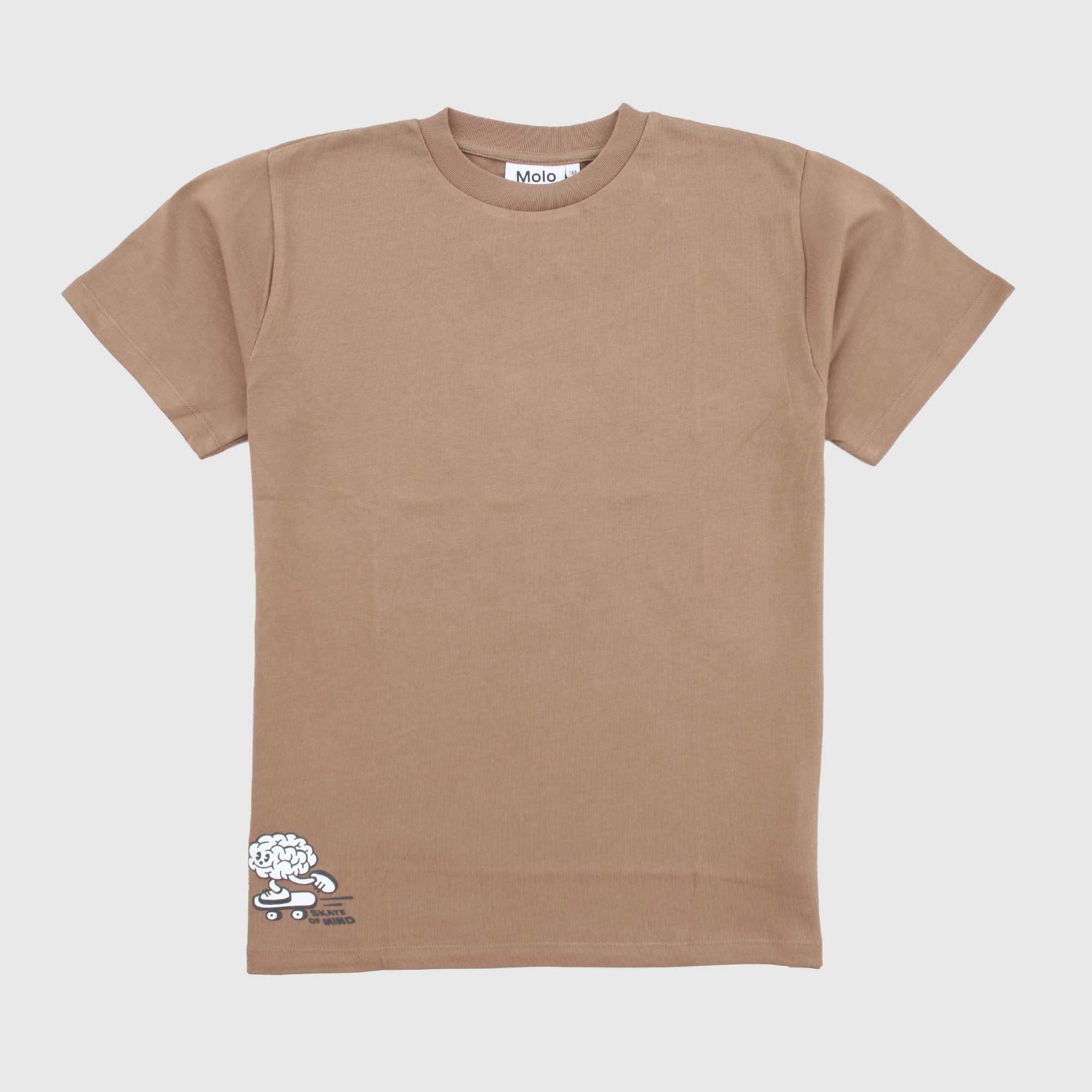 T-shirt Marrone Con Stampa Firmata MOLO - annameglio.com abbigliamento moda